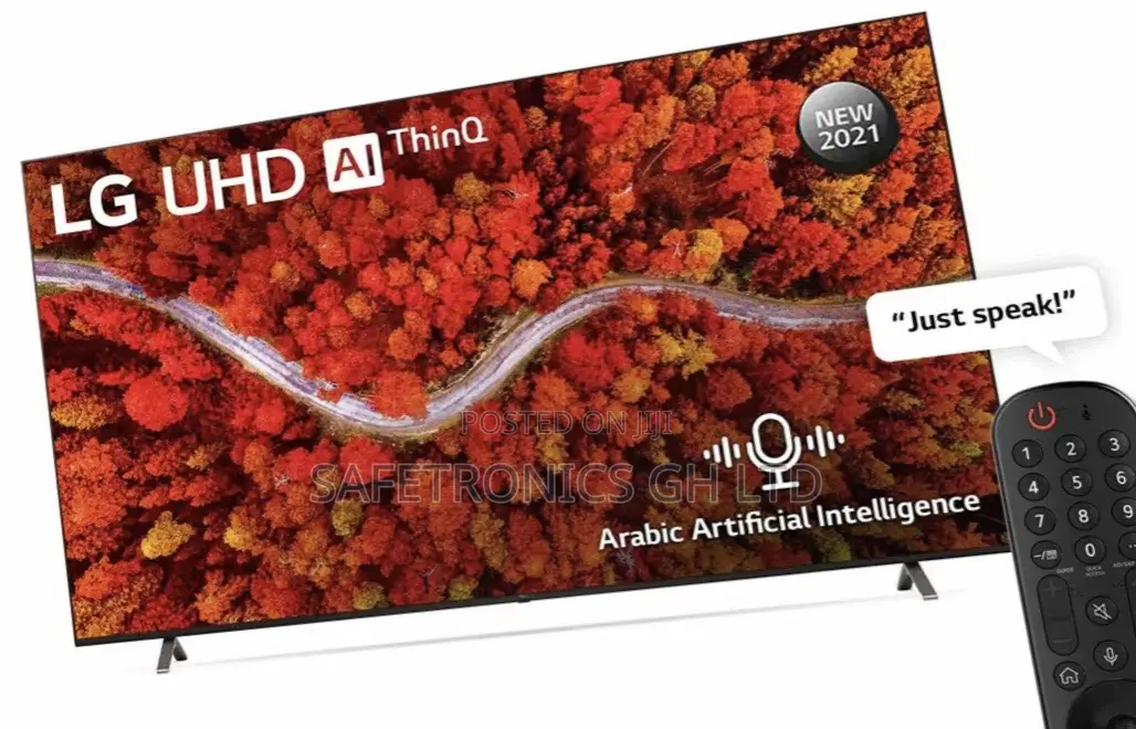  New Essential Led (Black) LG 82 Inch Smart UHD UP80 
