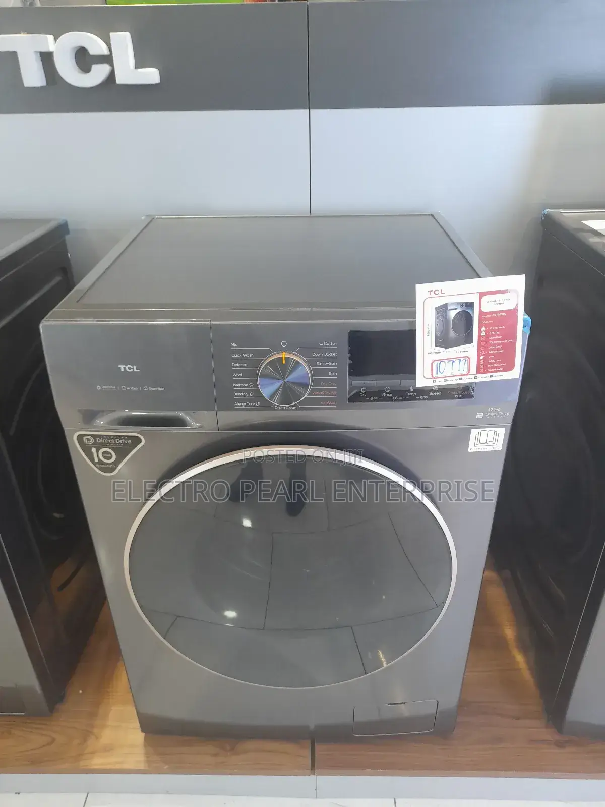 TCL10.5/6kg Washer Dryer Washing Machine