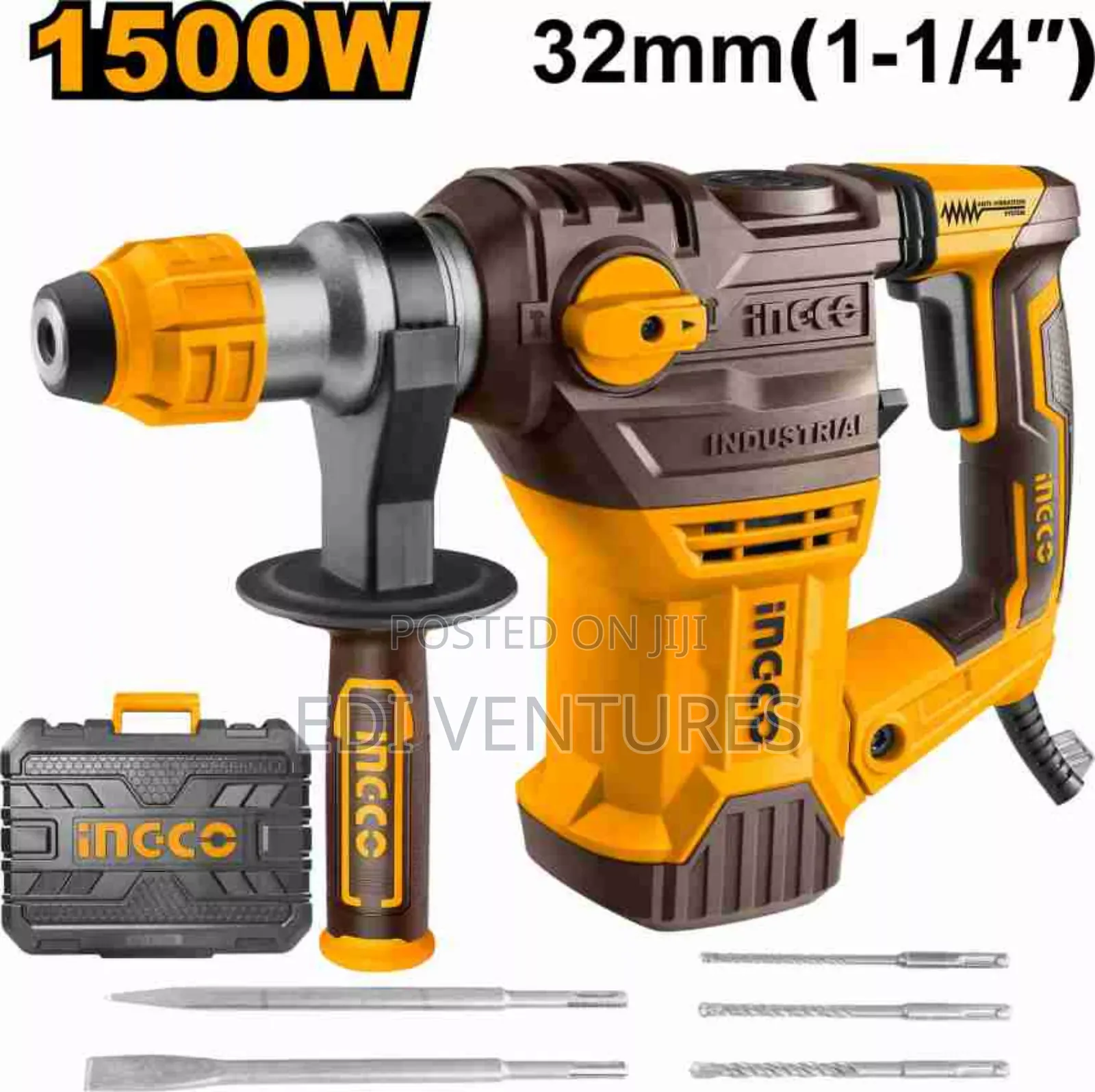 Ingco 1500 W Rotary Hammer