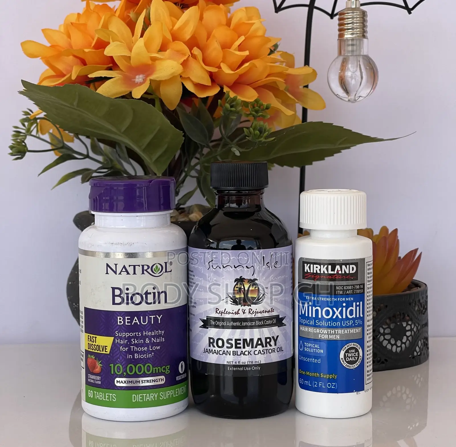 Kirkland Minoxidil + Rosemary Oil + Natrol Biotin for Beard