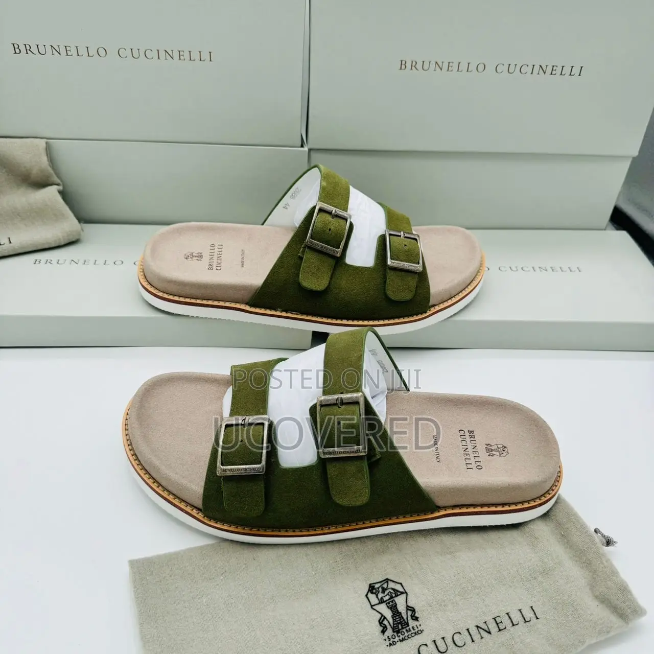 Brunello Cucinelli Suede Slippers