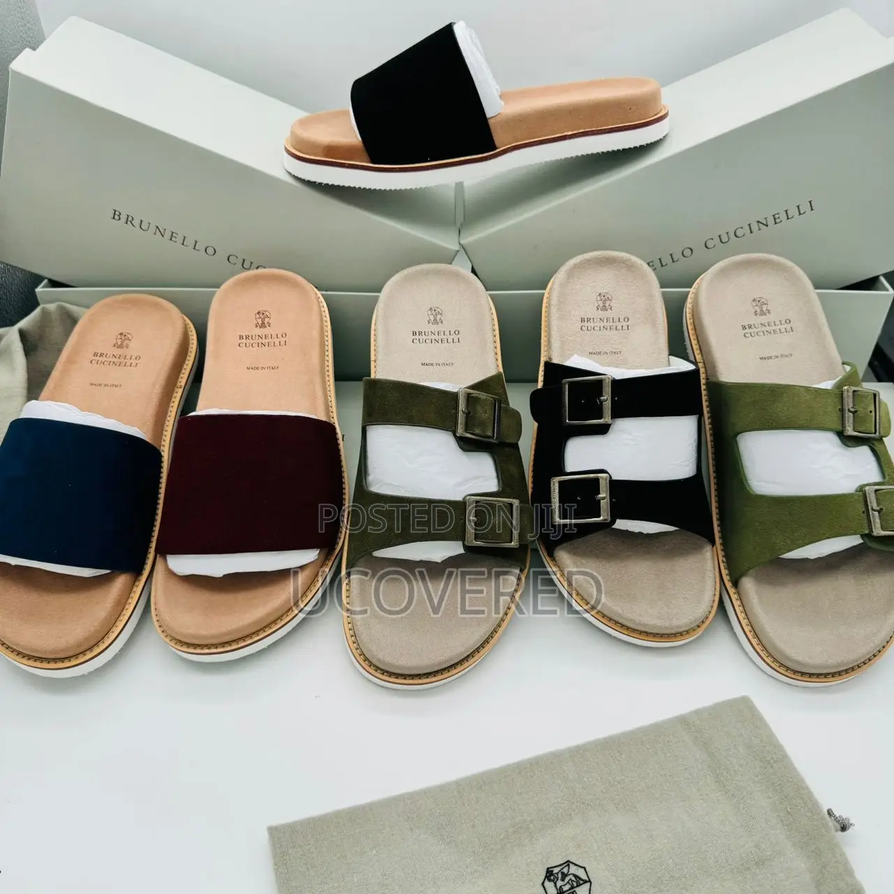 Brunello Cucinelli Suede Slippers
