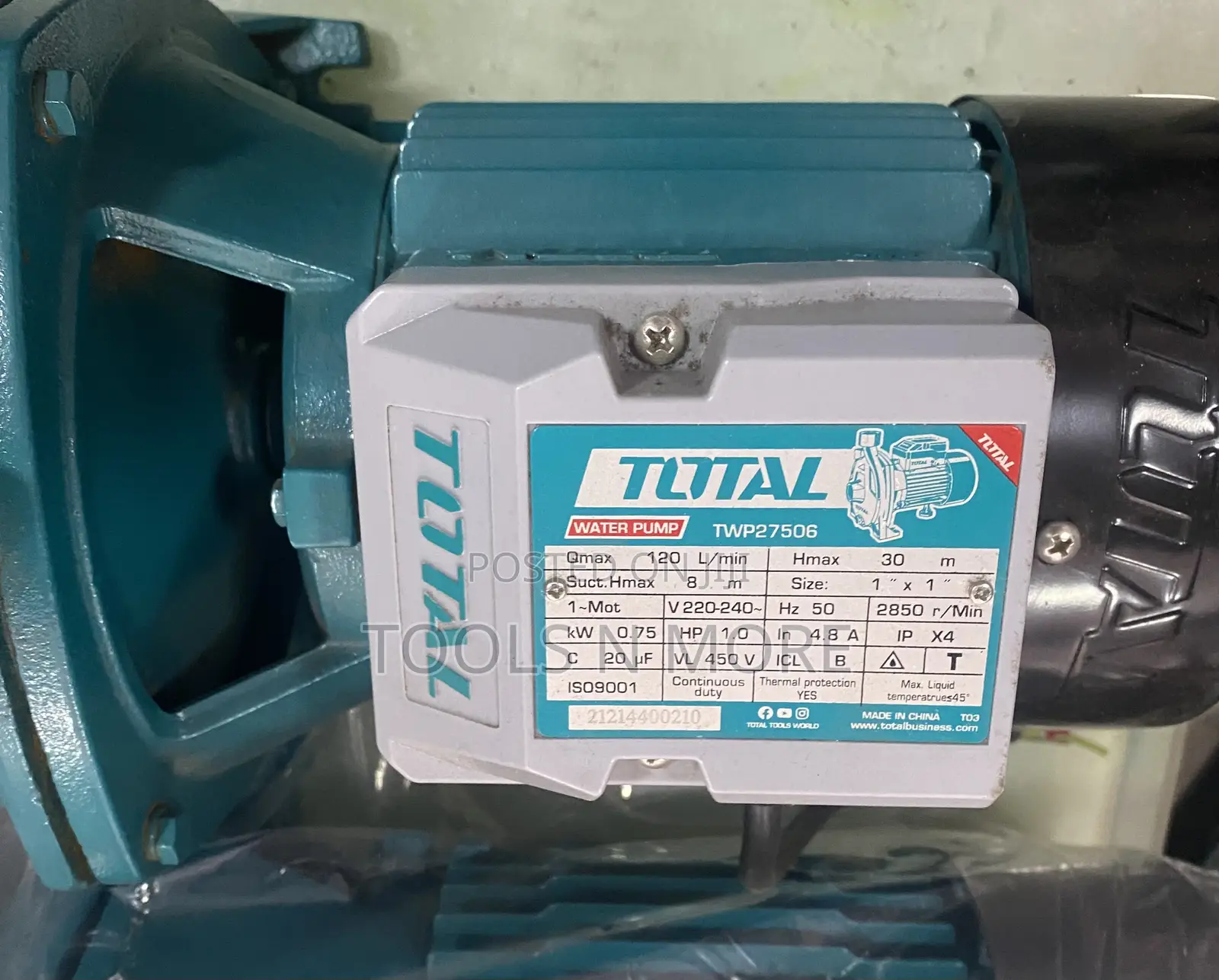 Total Centrifugal Water Pump 1hp