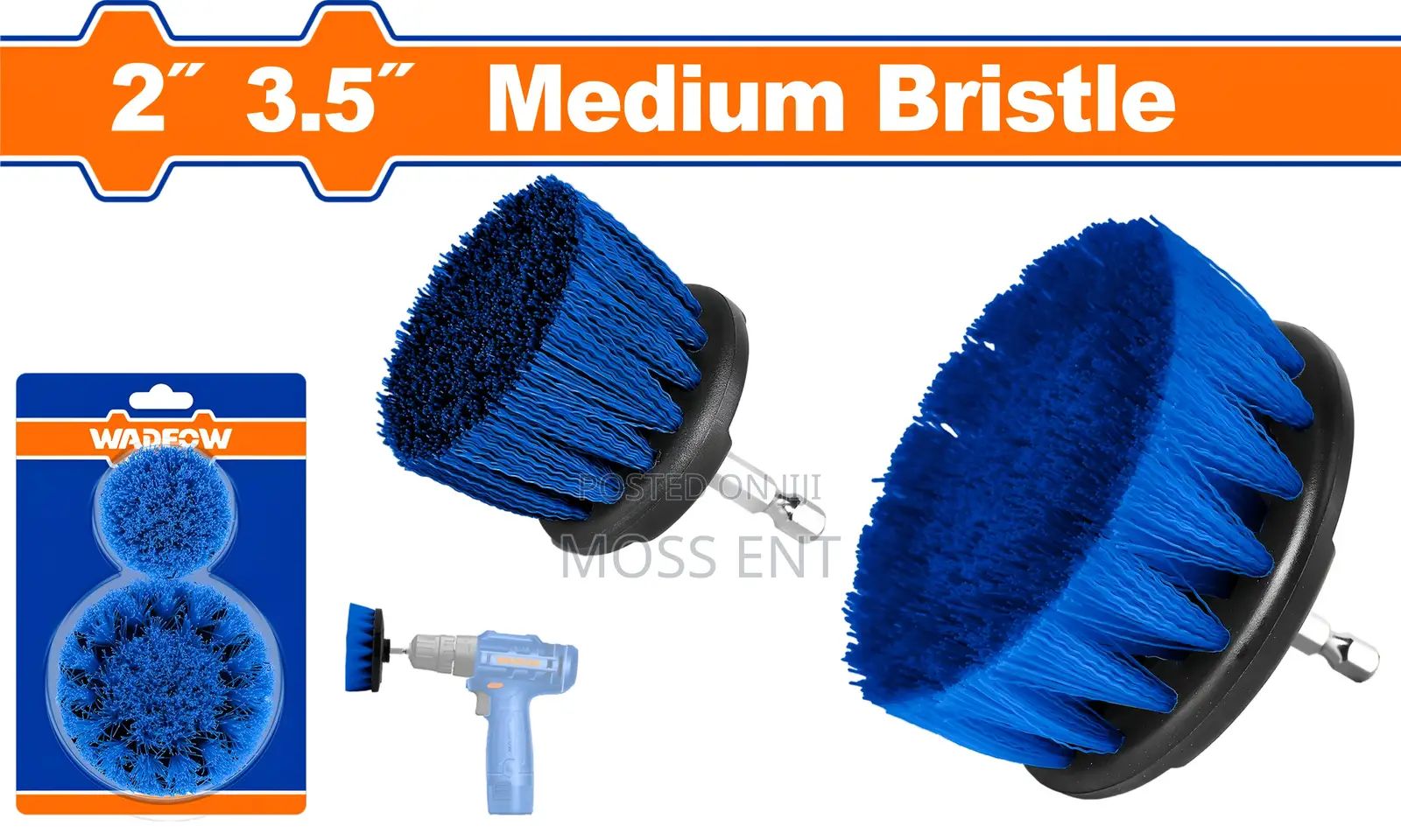 2 PCS Medium Bristle Brush Set - Wnd2401