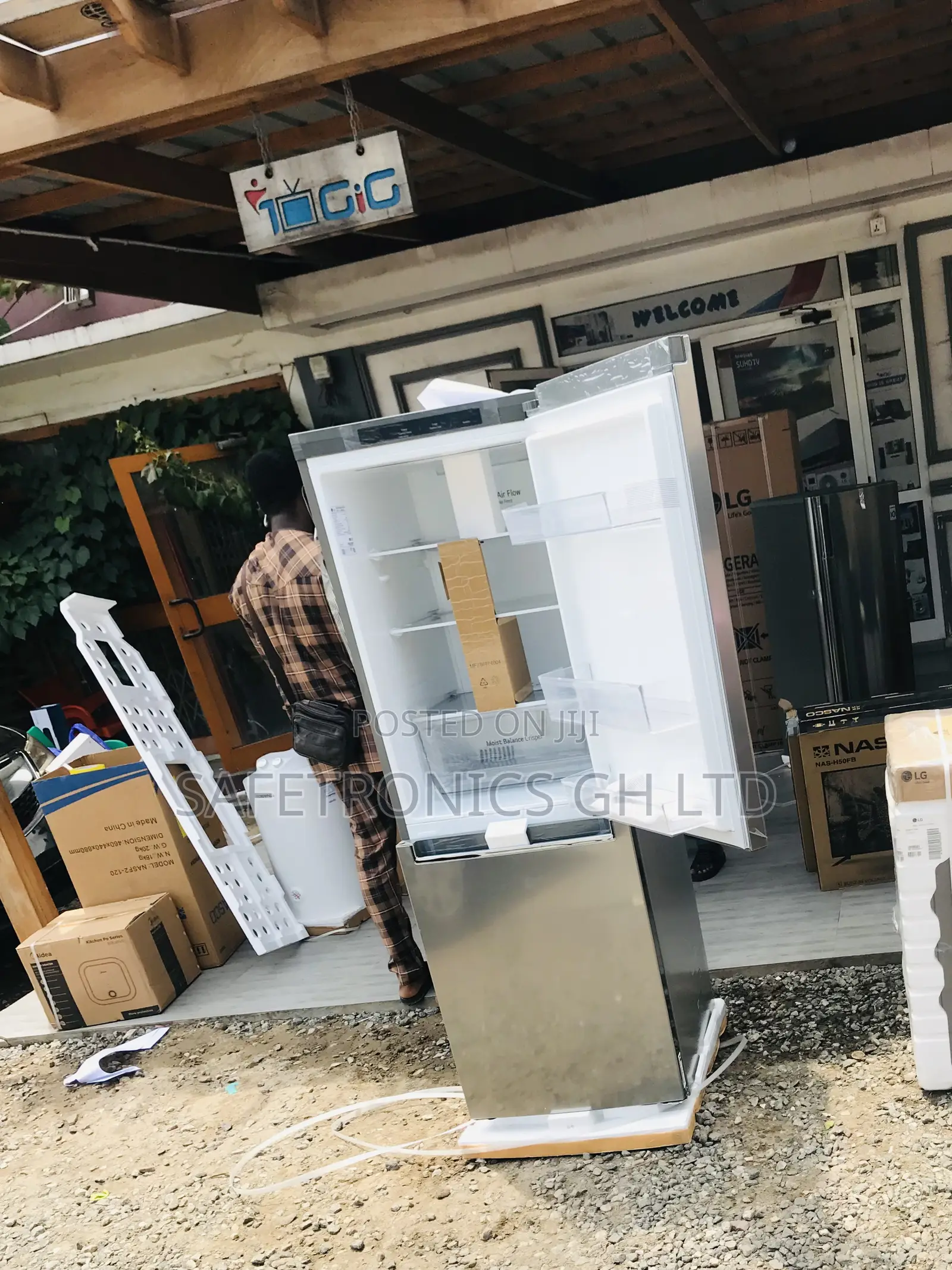 Unique Design Bottomfreezer LG GN-B399NLJM Gray Fridge 