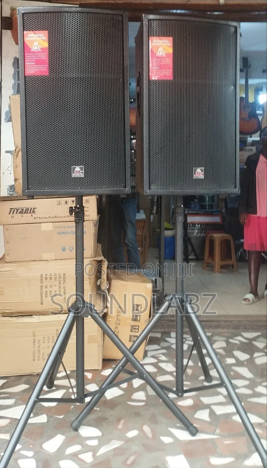 Jac Half Range Speakers With Stand (Pair)