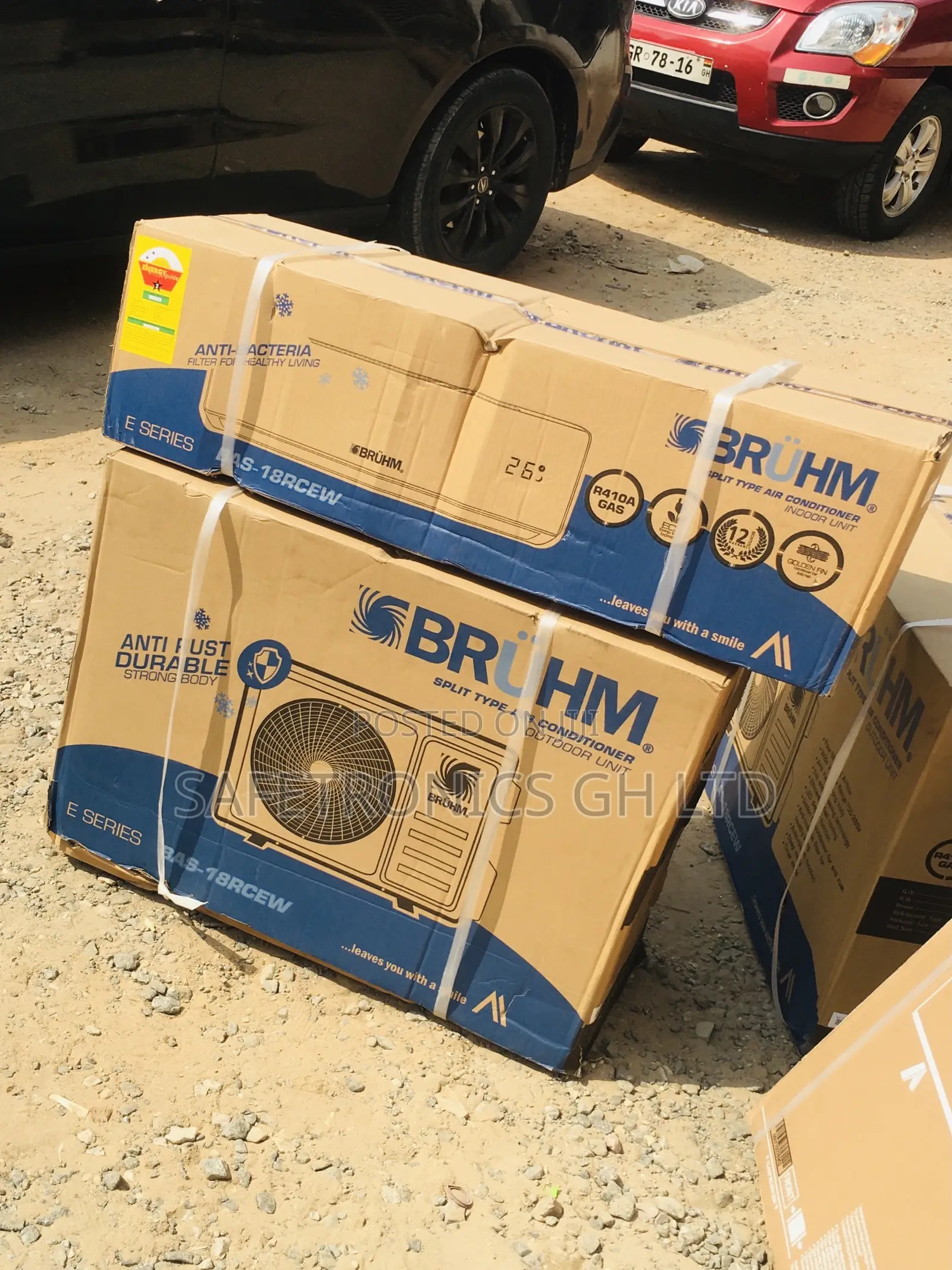 Durable White 1.5hp Gas R410 Bruhm AC