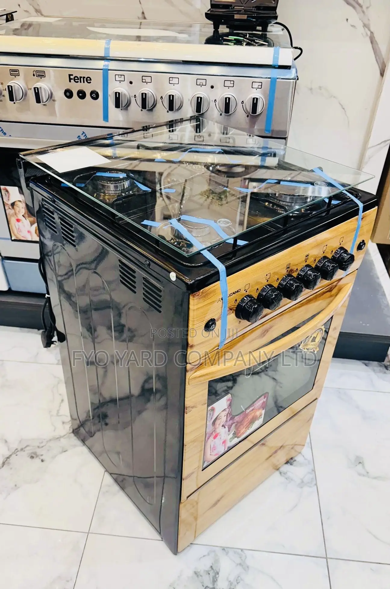 Volcano 5C.GL Gas Oven 4 Burner Manual Ignition – 50X50CM