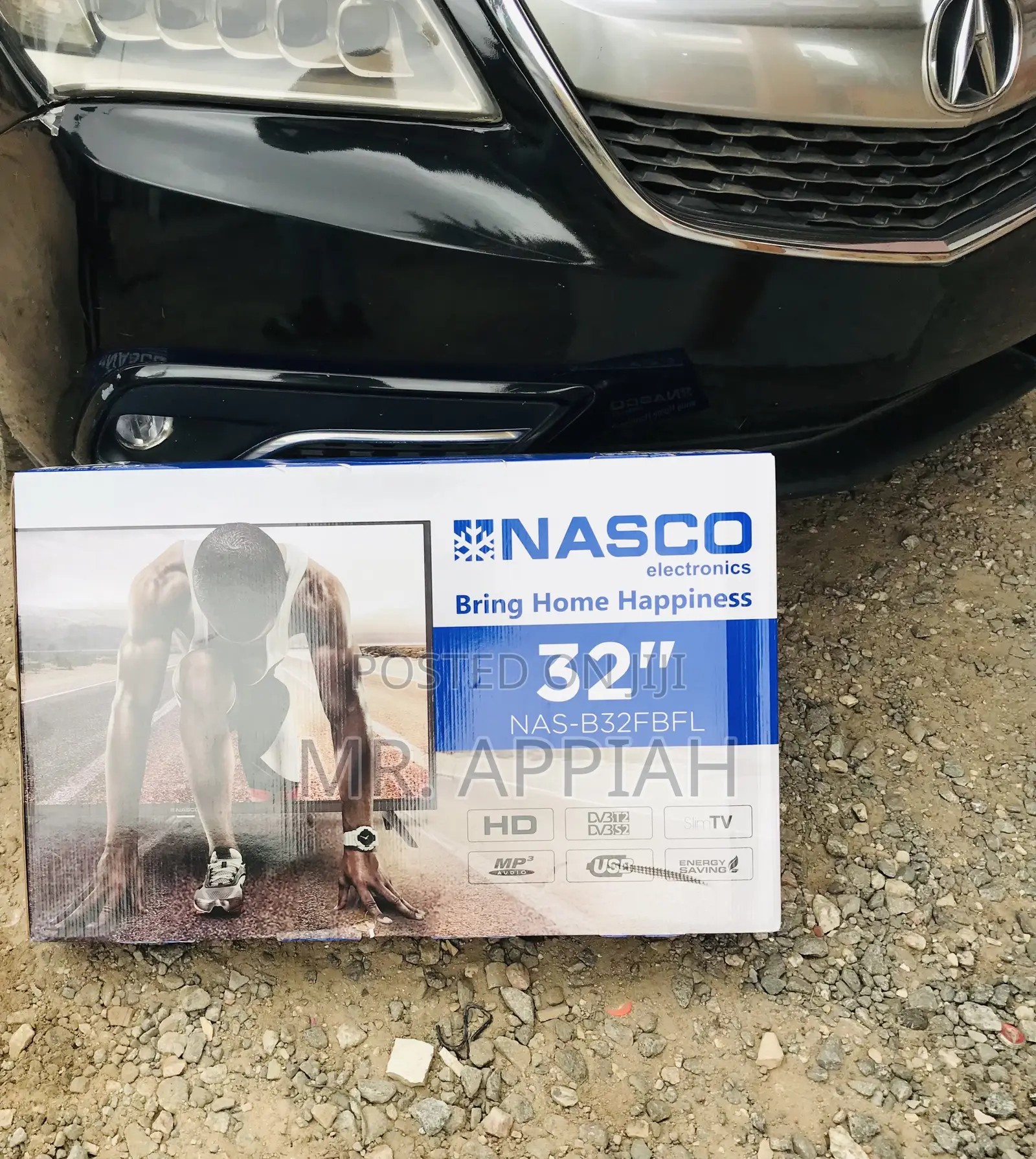 Uniquely Nasco 32 Digital Satellite New Frameless Tv(Black)