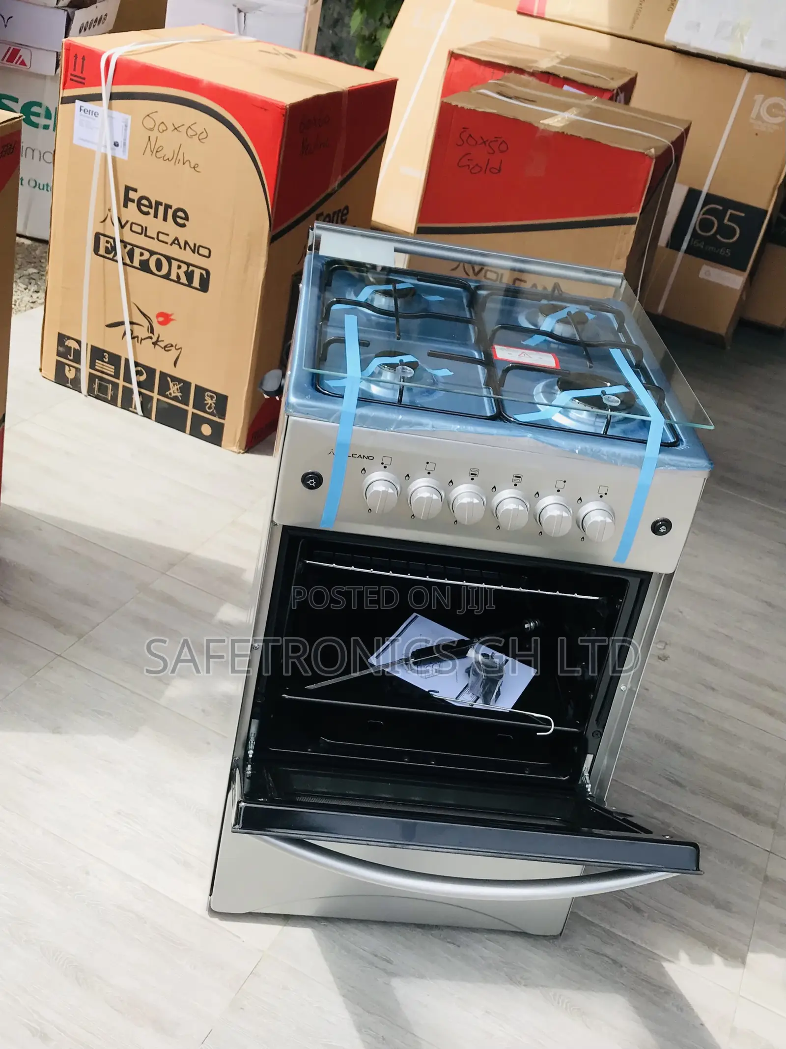Design 50by50 4 Gas Oven/Grill Volcano Ignition  Gray