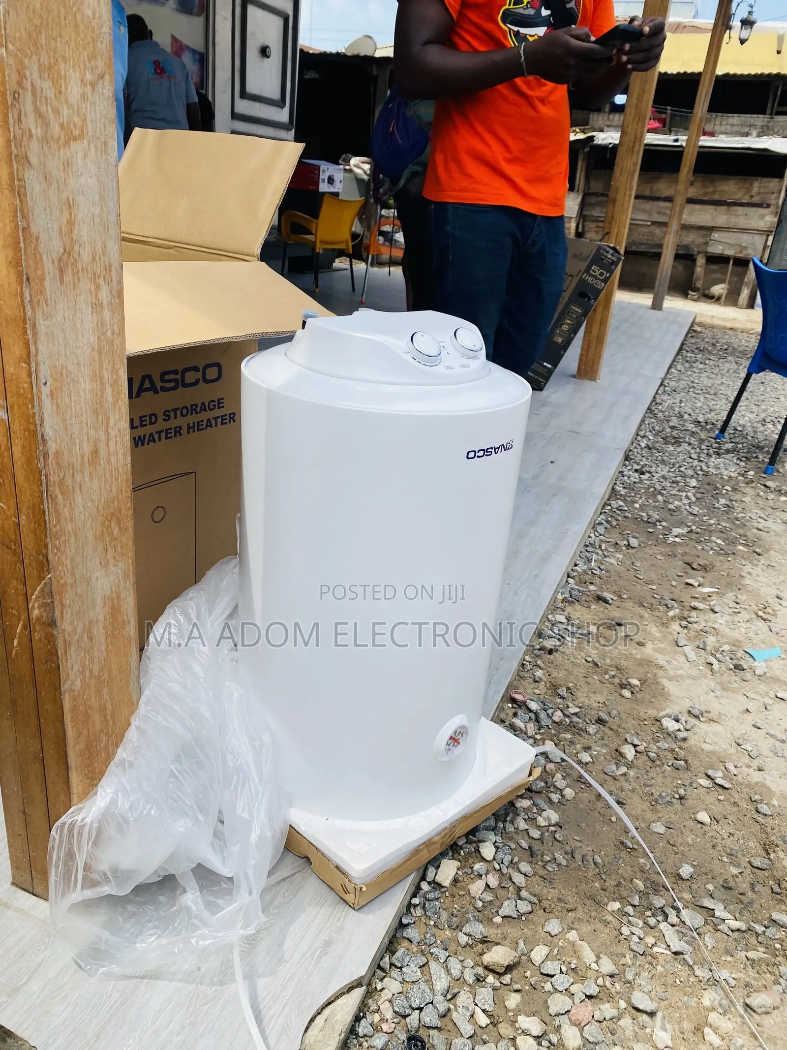 Authentic Nasco 50liters Electric Water Heater(White).