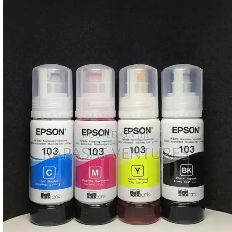 Epson 103 Inks For Ecotank Print All Colors - ₵200 Per Color