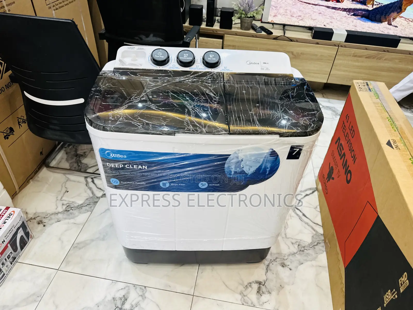 7kg Top Load Washing Machine MIDEA White 