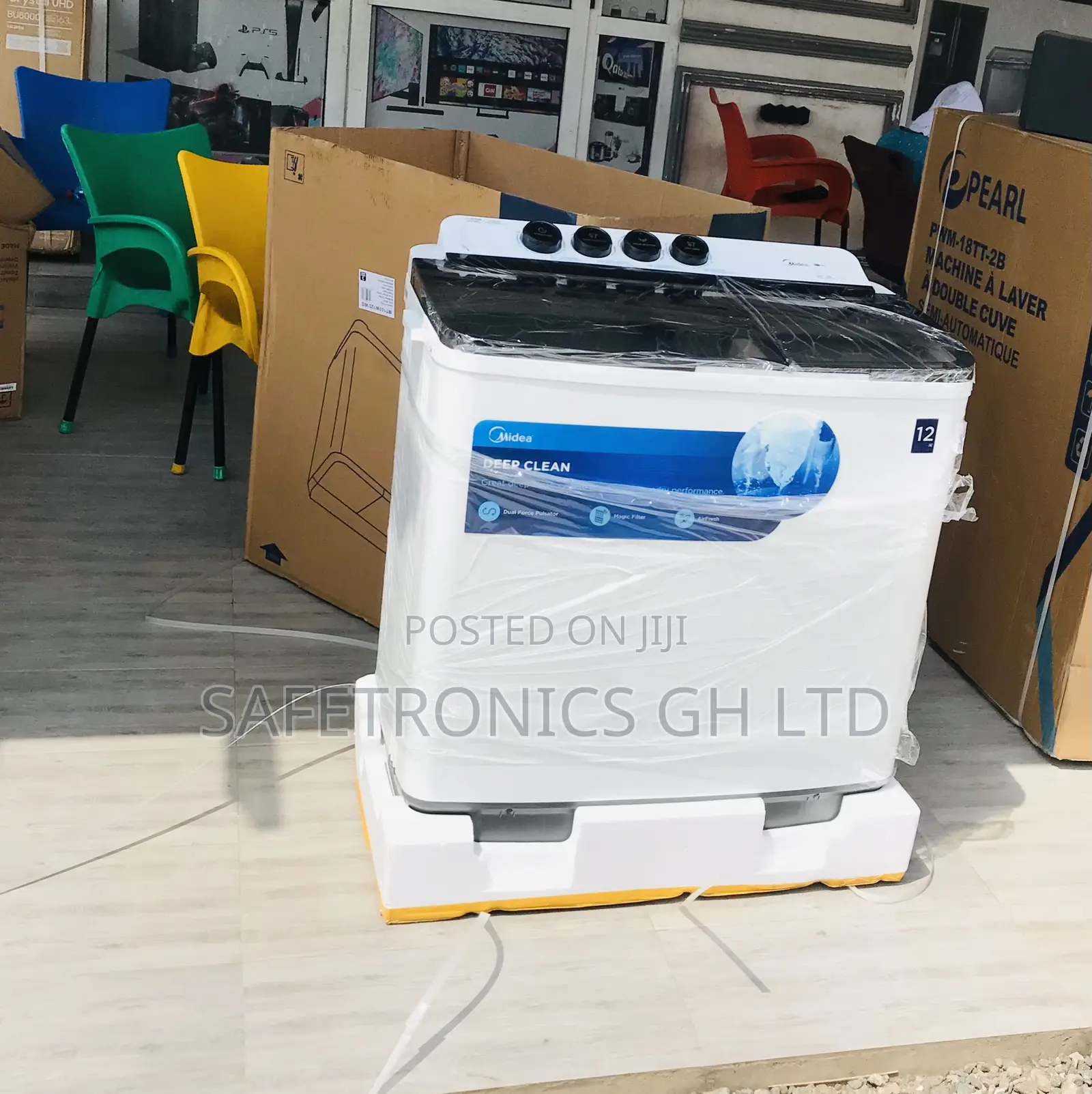 Purchase New 12kg Semi Automatic Topload Midea Washer 