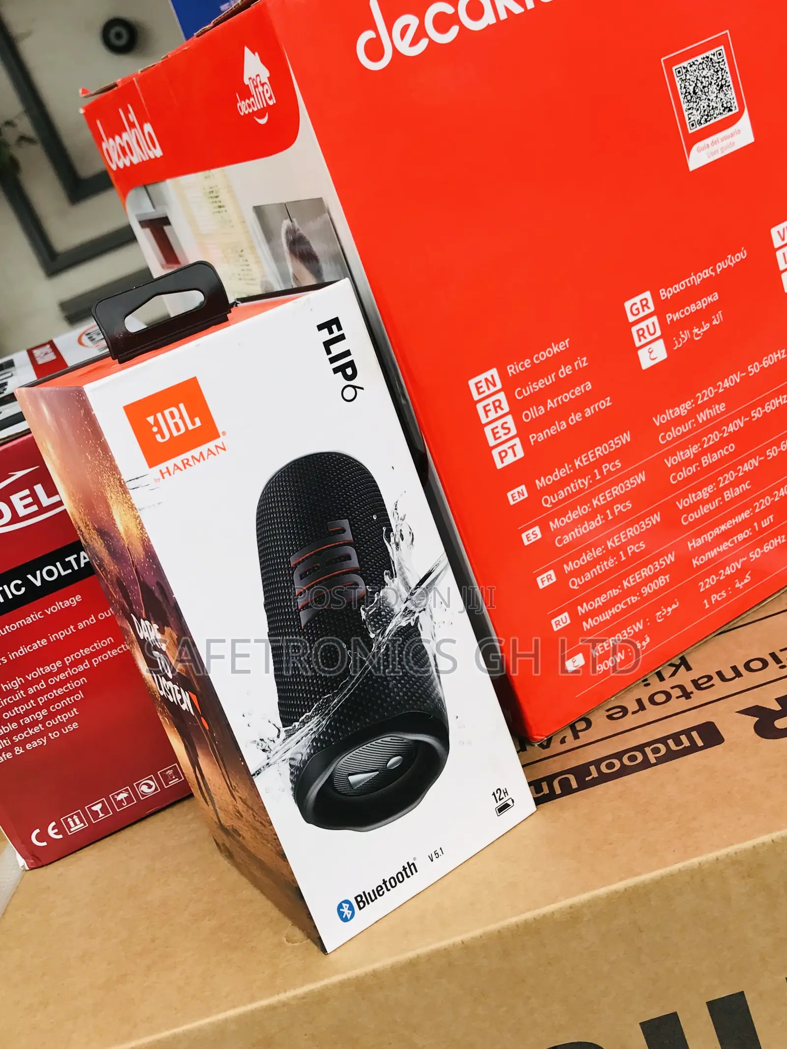 Elegant JBL Wireless Bluetooth Flip 6 (Black) Speaker 
