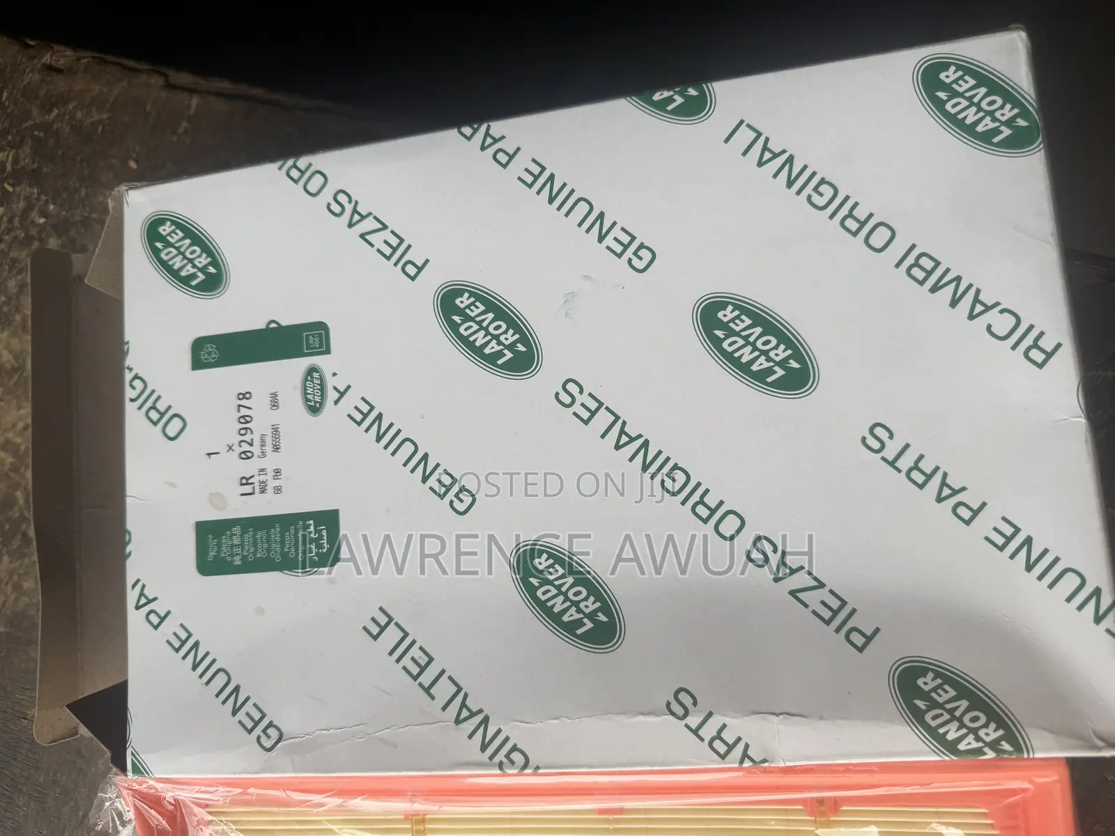 Range Rover Evogue Air Filter
