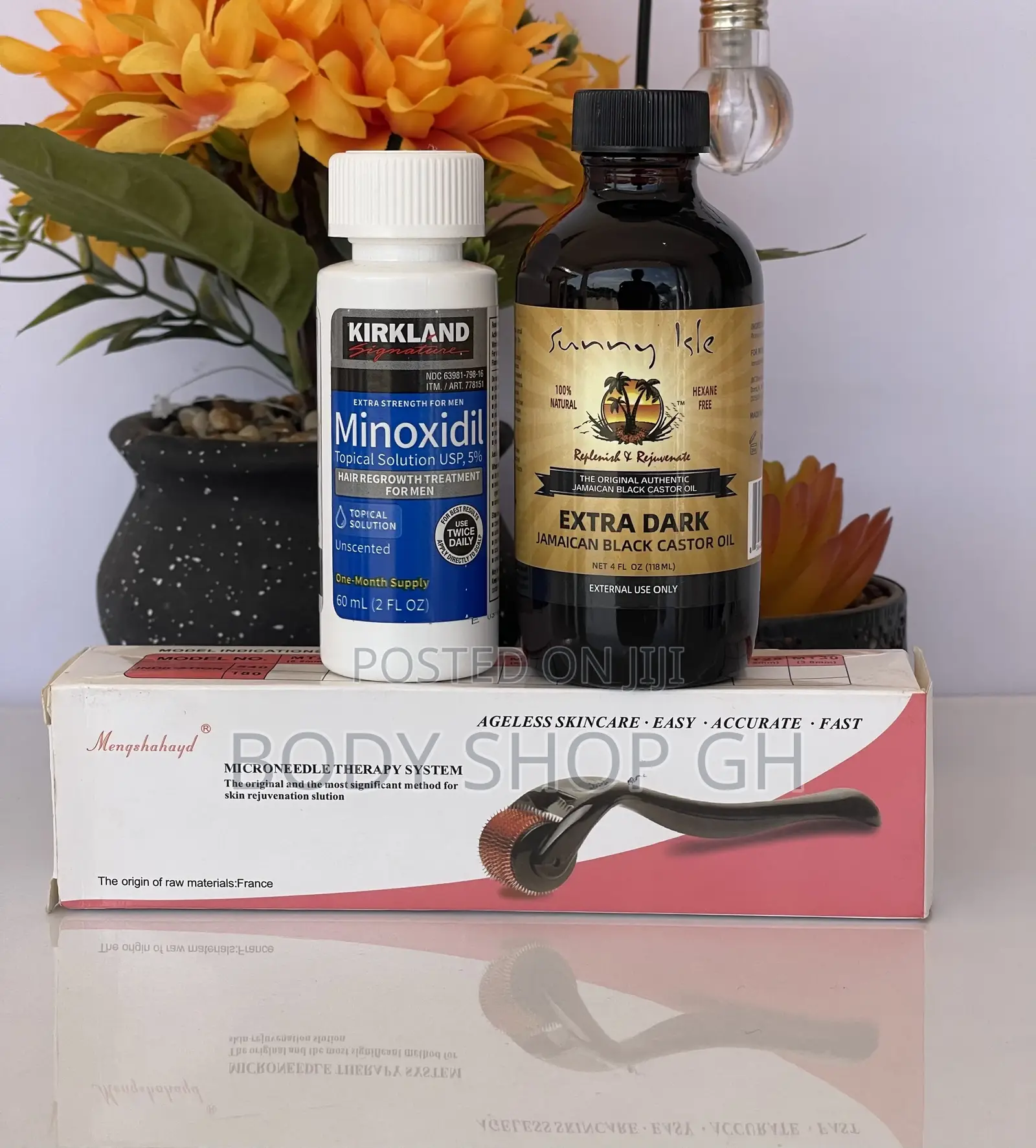 Beard Growth Pack - Castor Oil + Oller + Kirkland Minoxidil