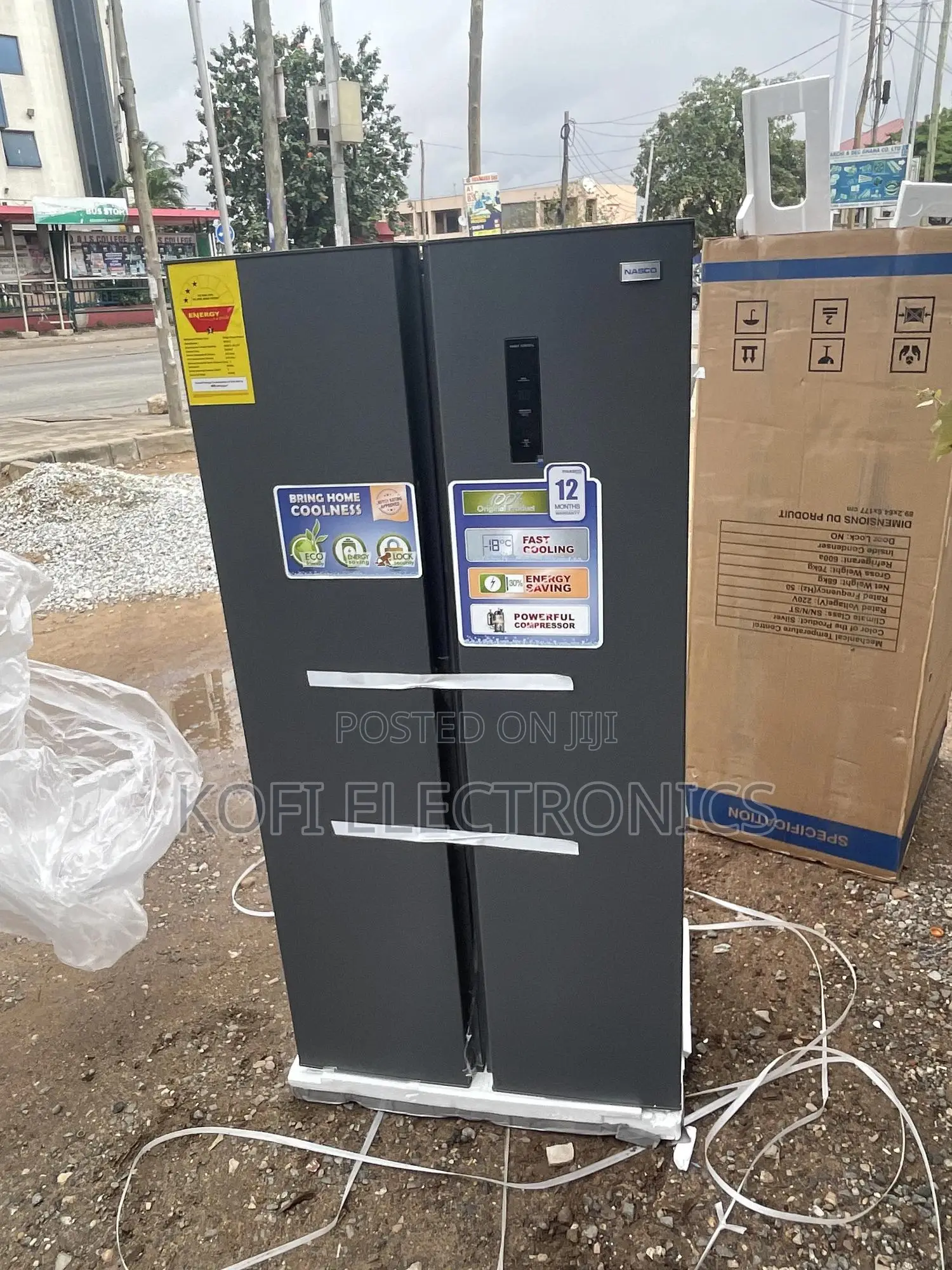 Purchase Nasco NASF2-66.1FF 348 Litre Side-by-Side Fridge