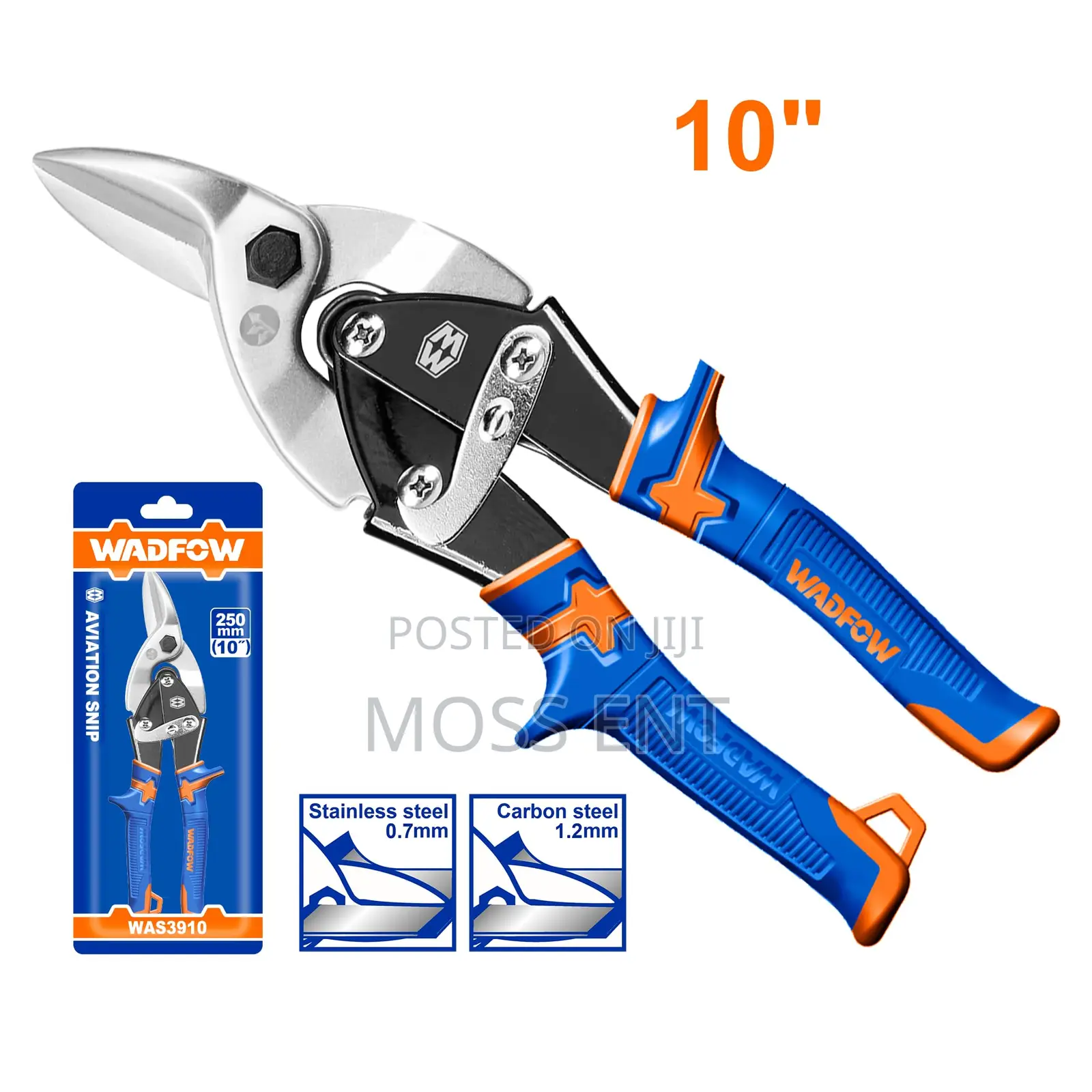 Wadfow Aviation Snip 10" - Right - C40p5 - Was3910