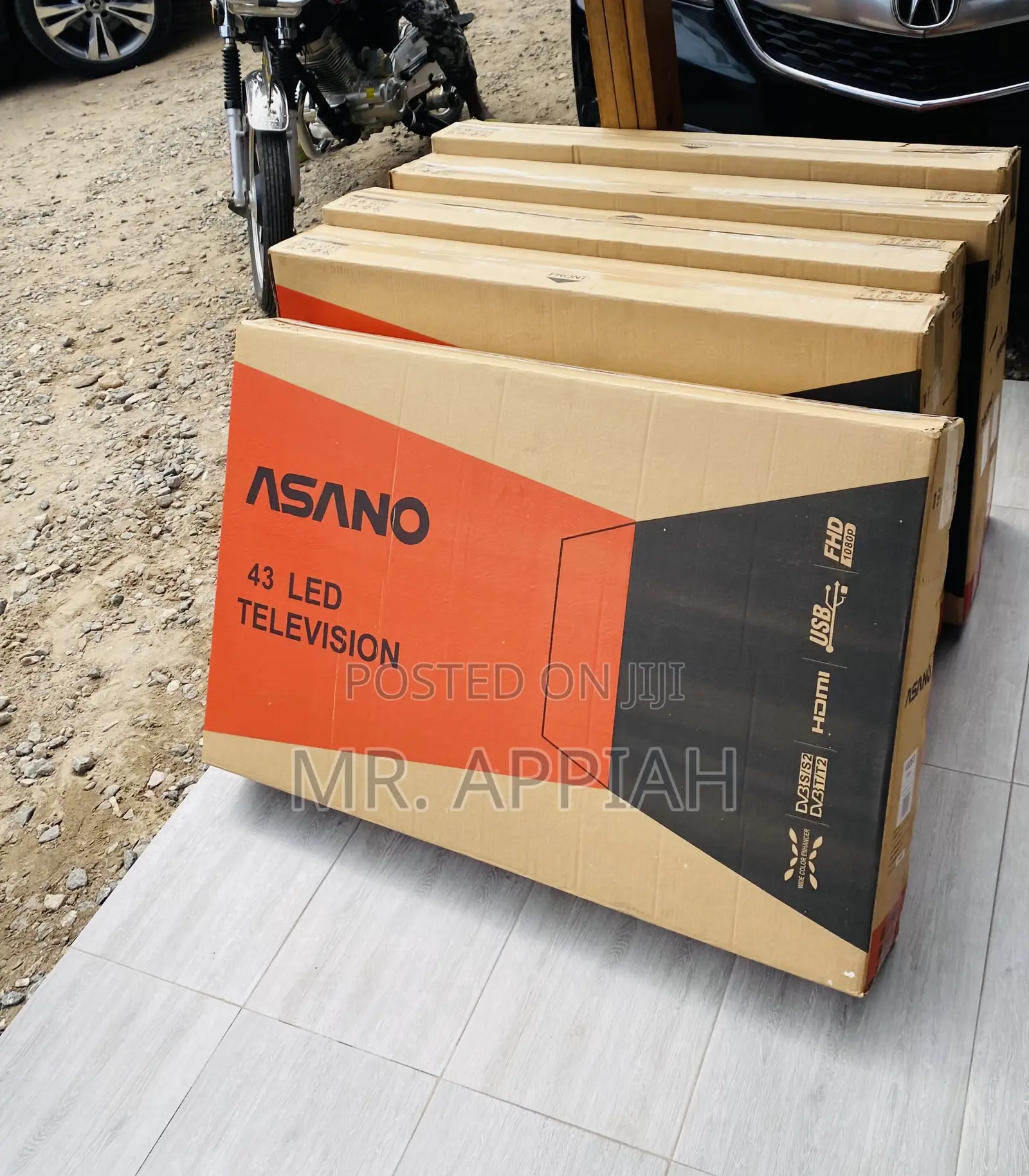 Check Authentic Asano 43 Inch FHD Satellite Television.
