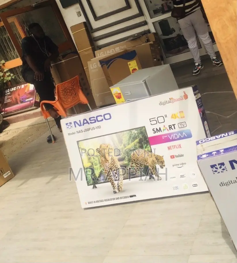 Authentic Nasco Uhd Smart Television(50 Inch)Black