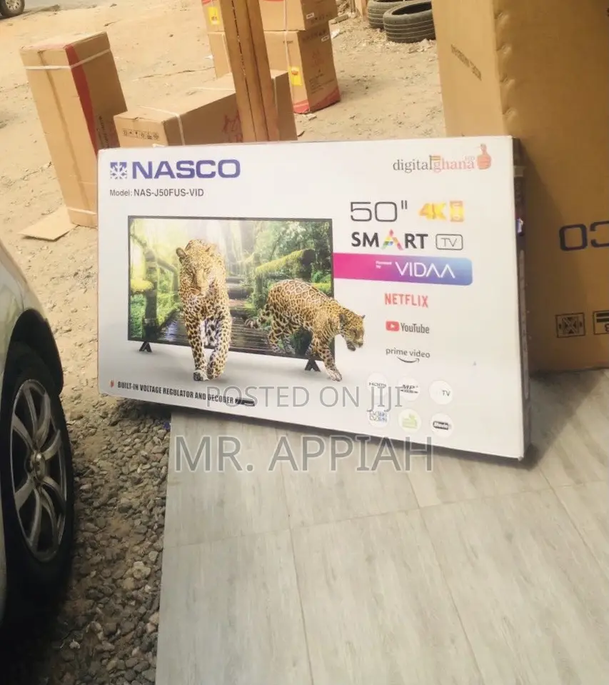 Authentic Nasco Uhd Smart Television(50 Inch)Black
