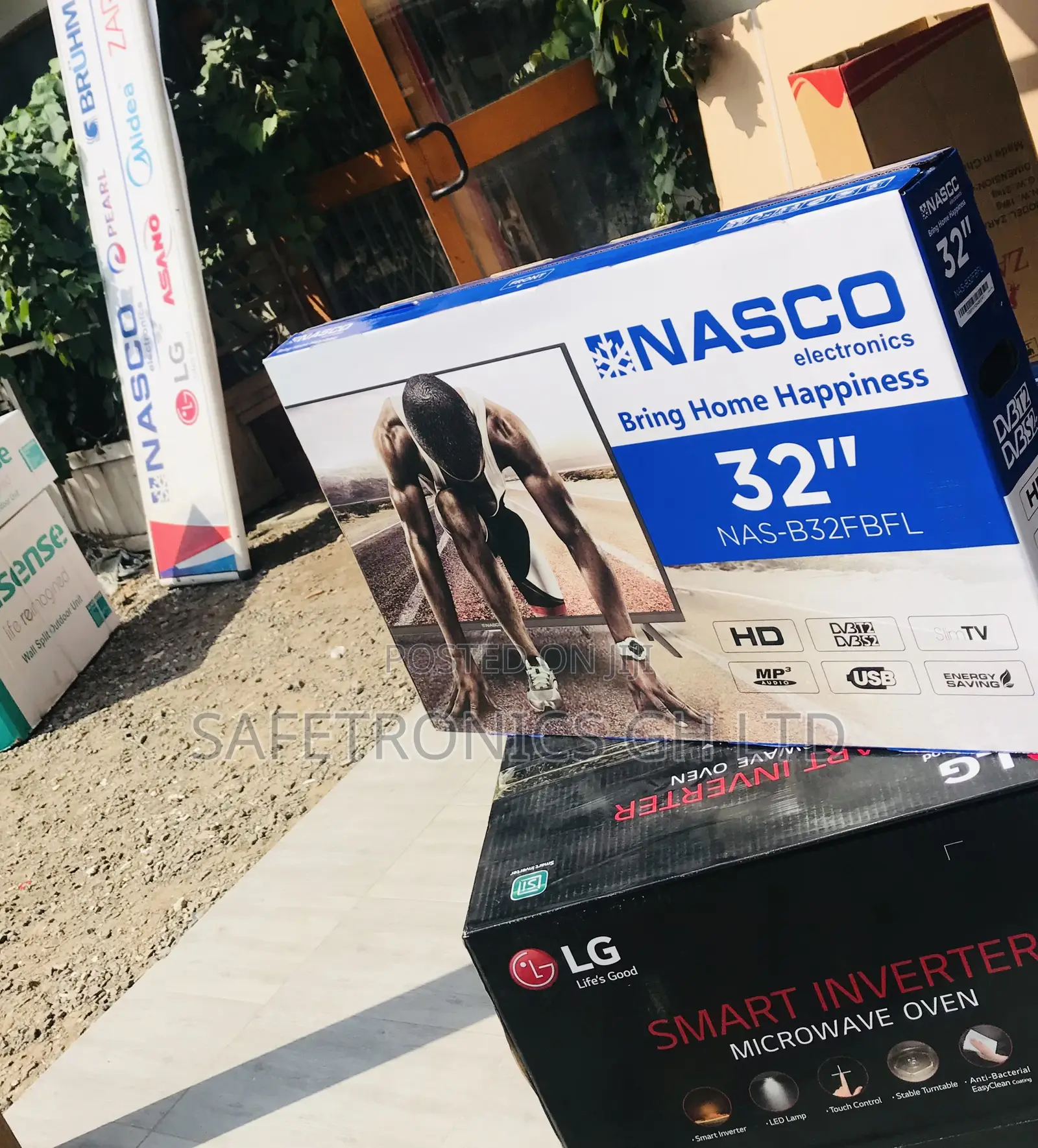 Lastest Nasco 32 Inch Black Digital Satellite Tv