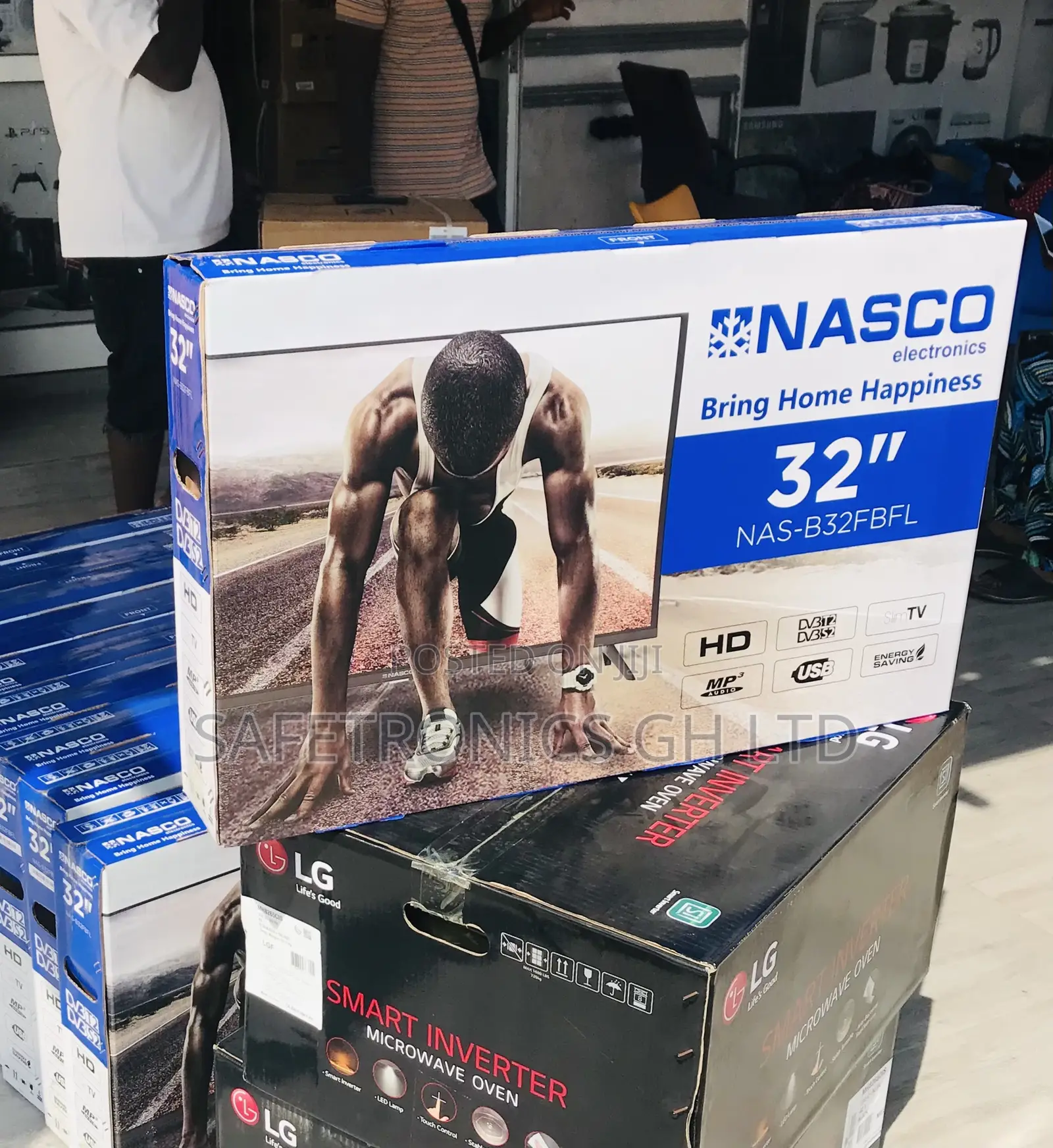 Lastest Nasco 32 Inch Black Digital Satellite Tv