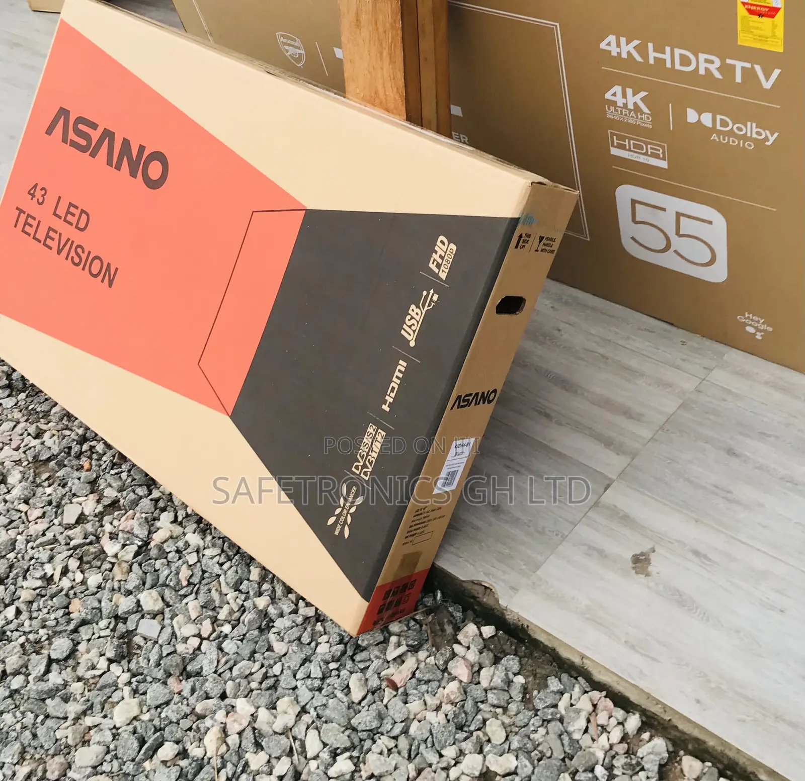 43 Inch Digital Satellite Asano (Black) Led Tv 