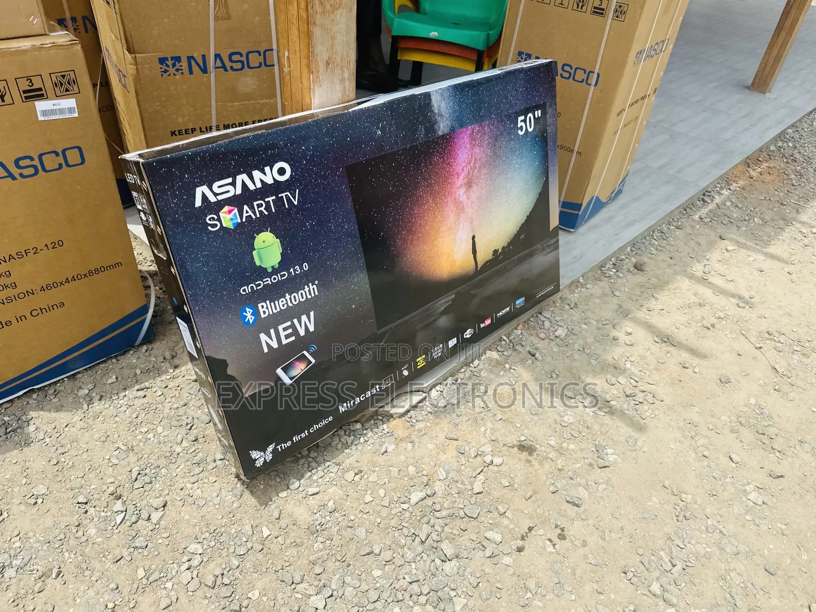 —-50”Asano UHD Smart Android