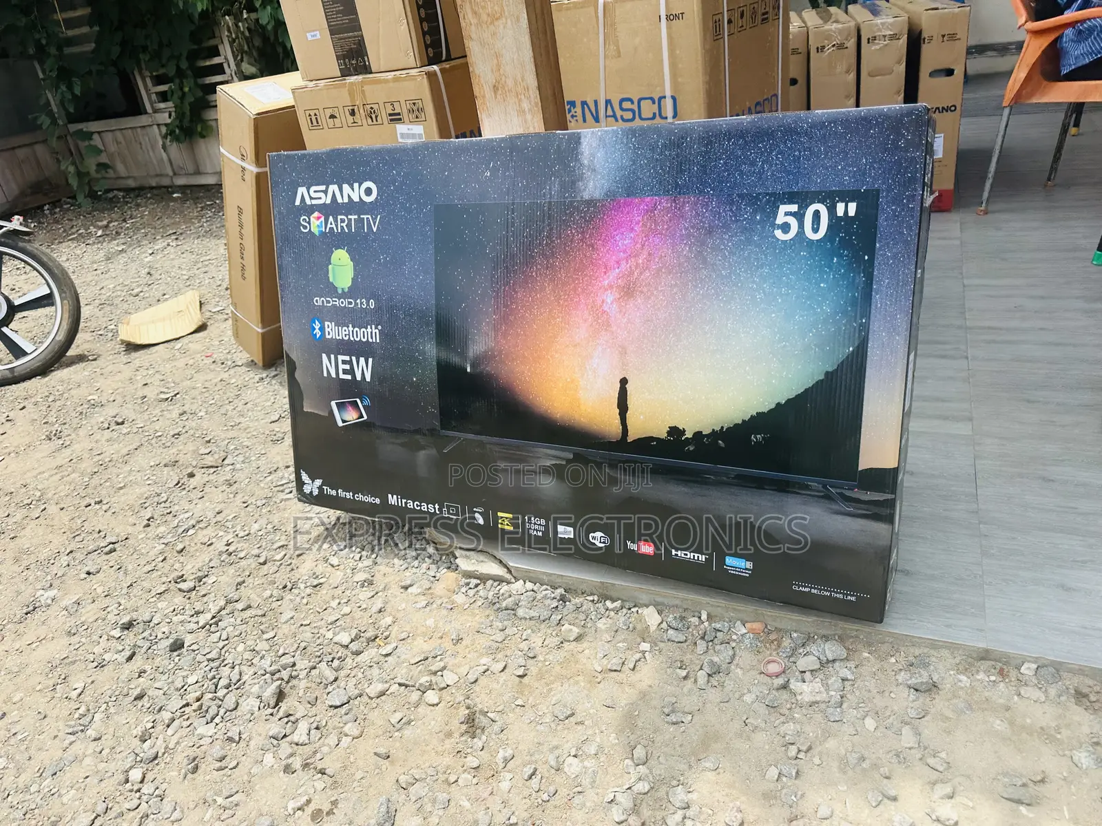 —-50”Asano UHD Smart Android