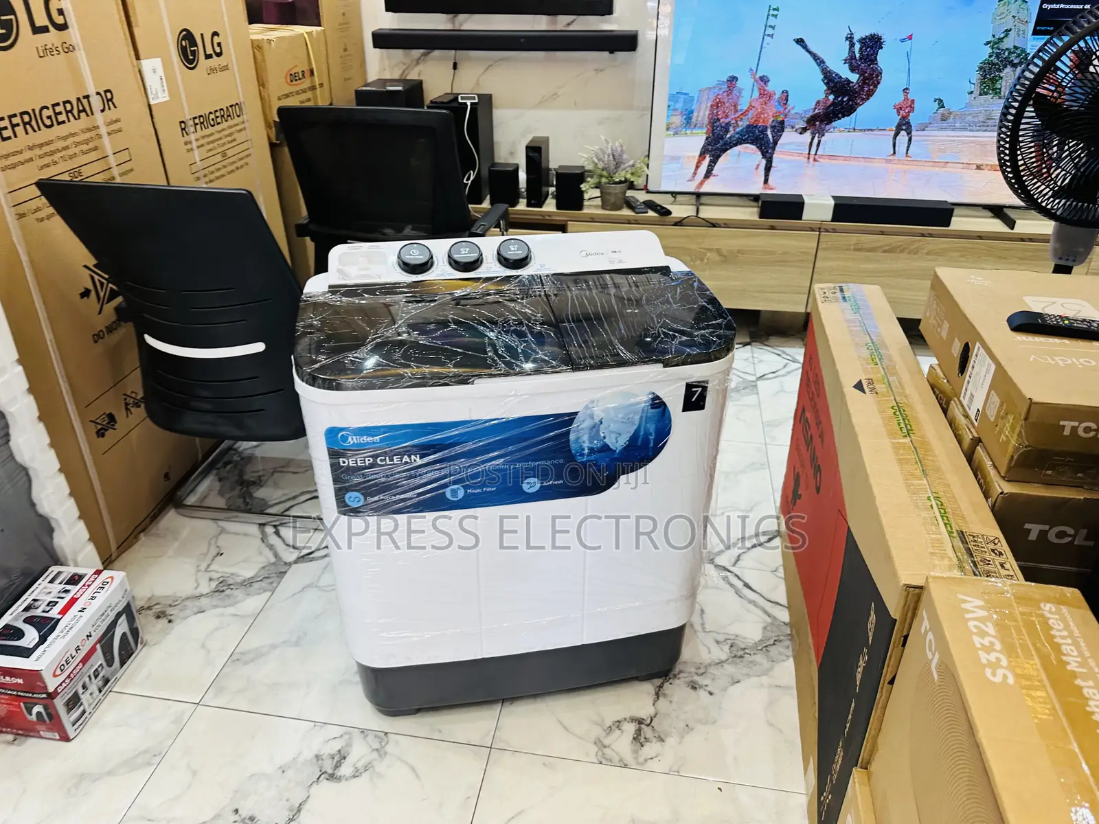 Washing Machine 7kg MIDEA White Transparent Lid Cover
