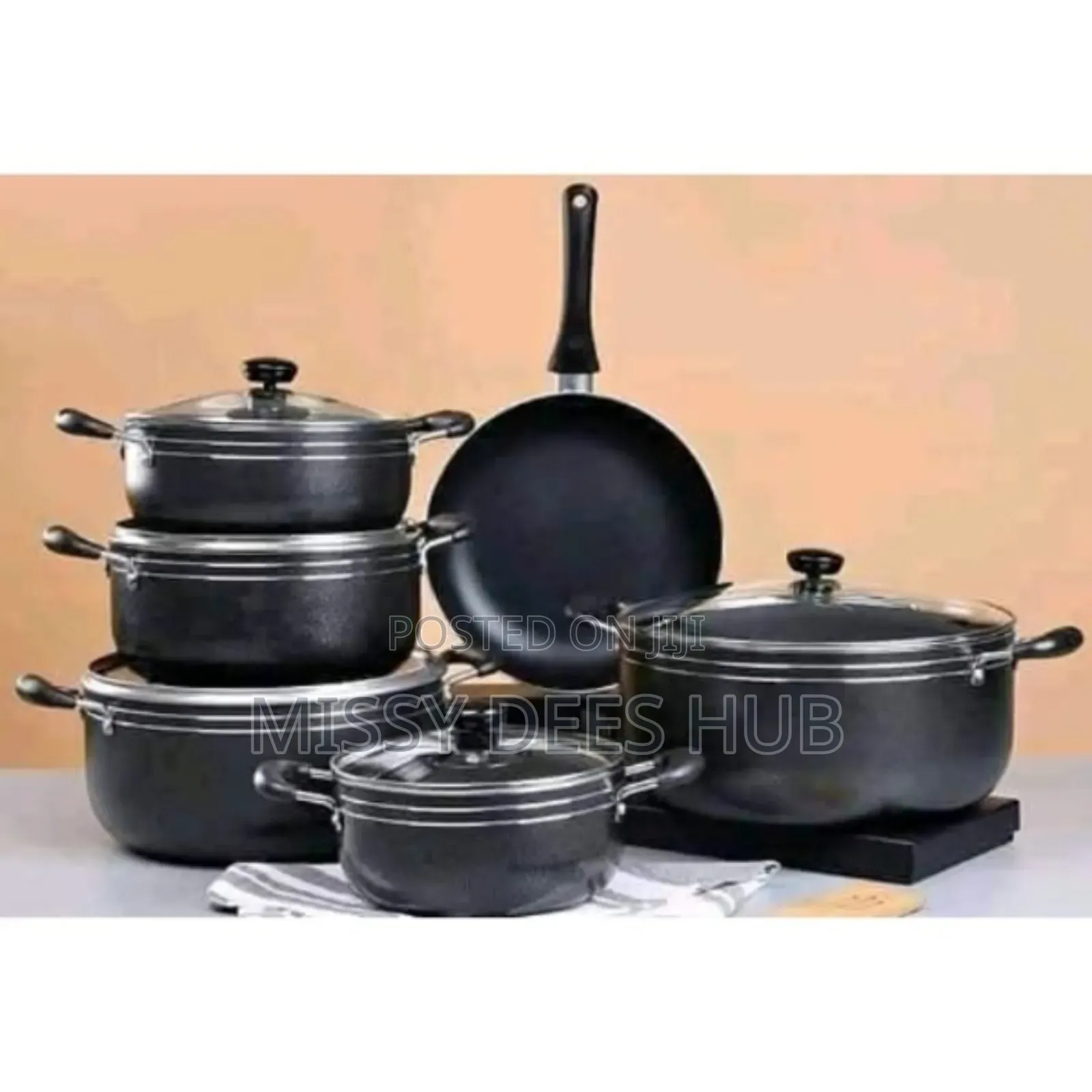 6pcs Delicious Cook Non-Stick Cookware Set - Big Size