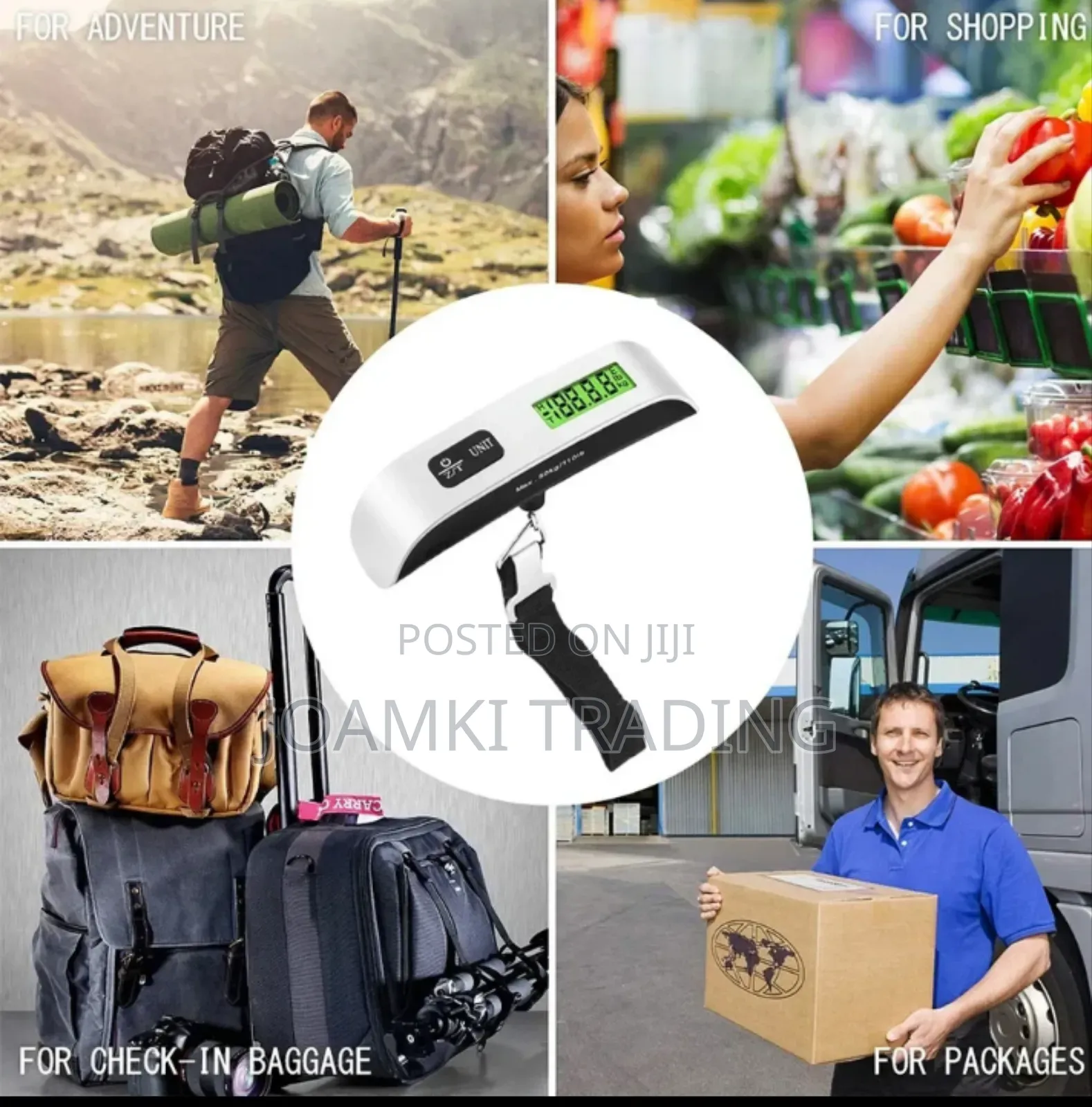 Electronic Weighing Scale LCD Display 50kg for Luggage Etc