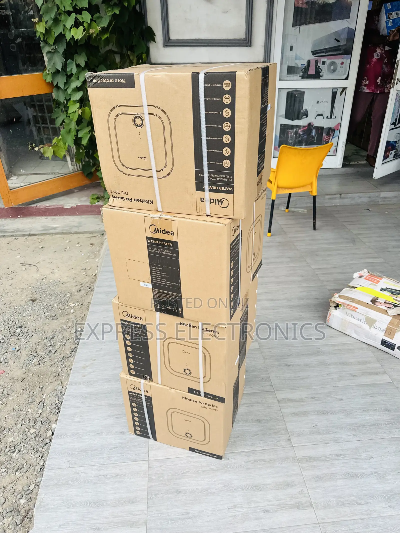 Over Heating Control Water Electric Heater Midea 15L