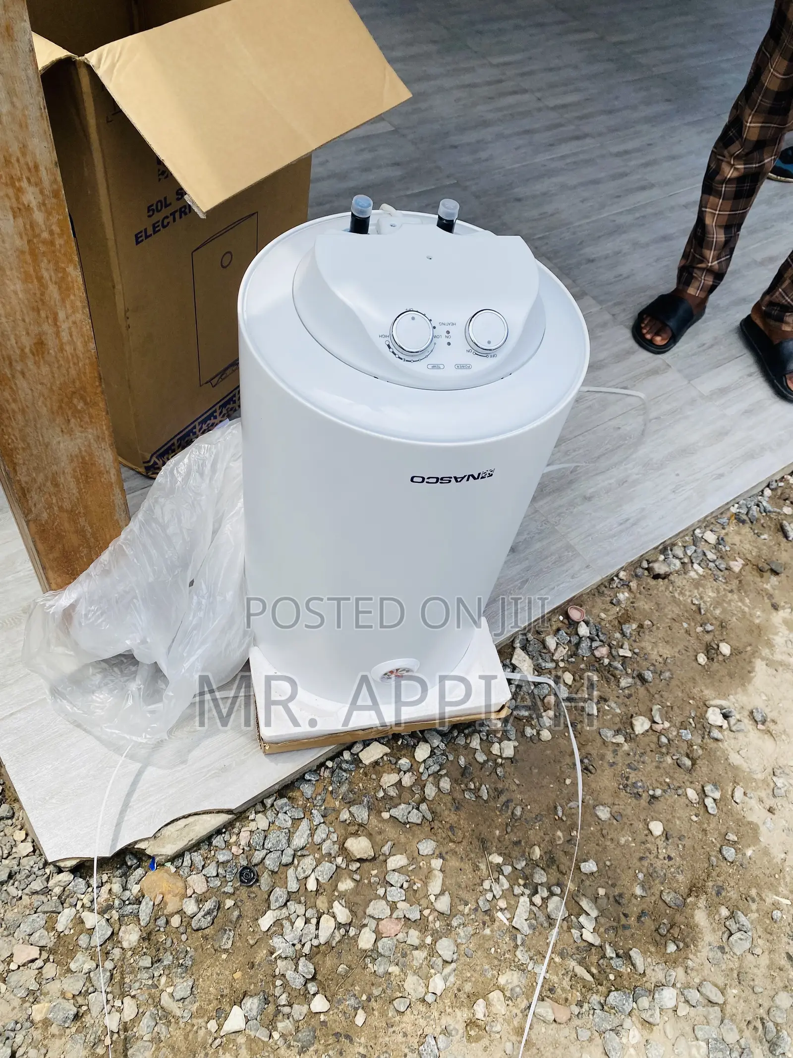Durable Nasco 50ltr Electric Water Heater(White) 