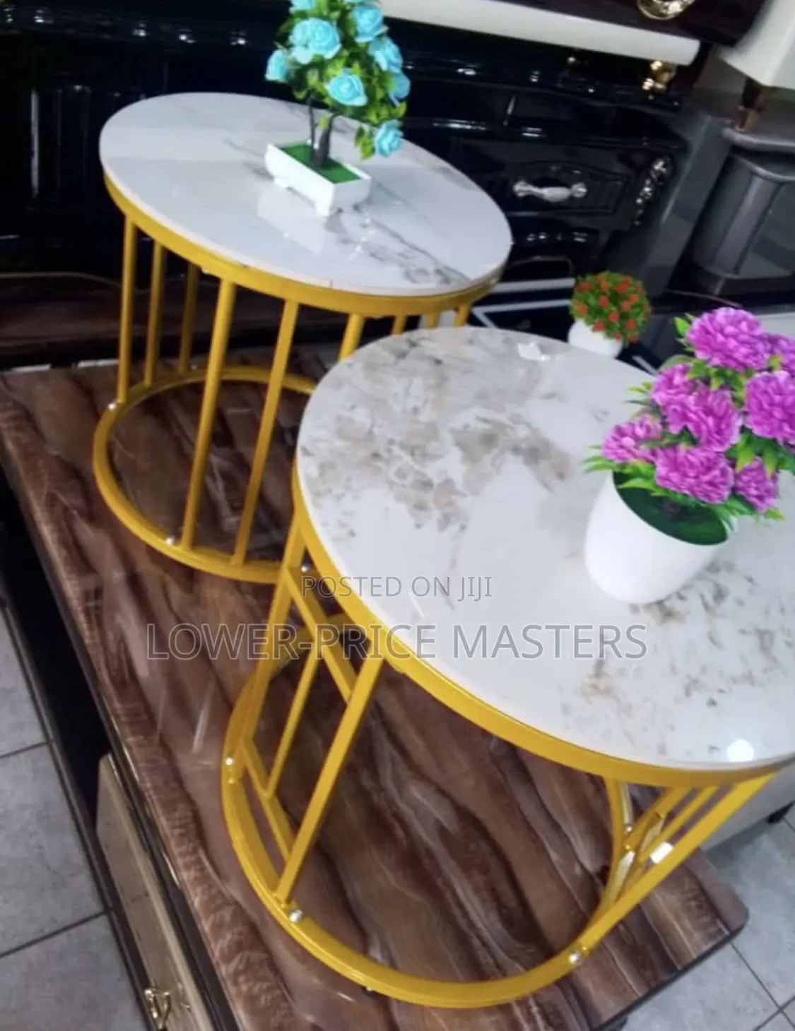 2 in 1 Marble Center Table (Modern)