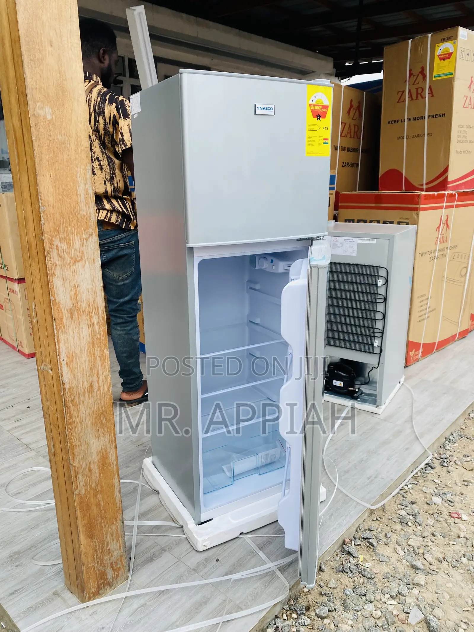 Super Cooling Nasco Top Freezer 2 Door  Fridge Nasf2-18fl