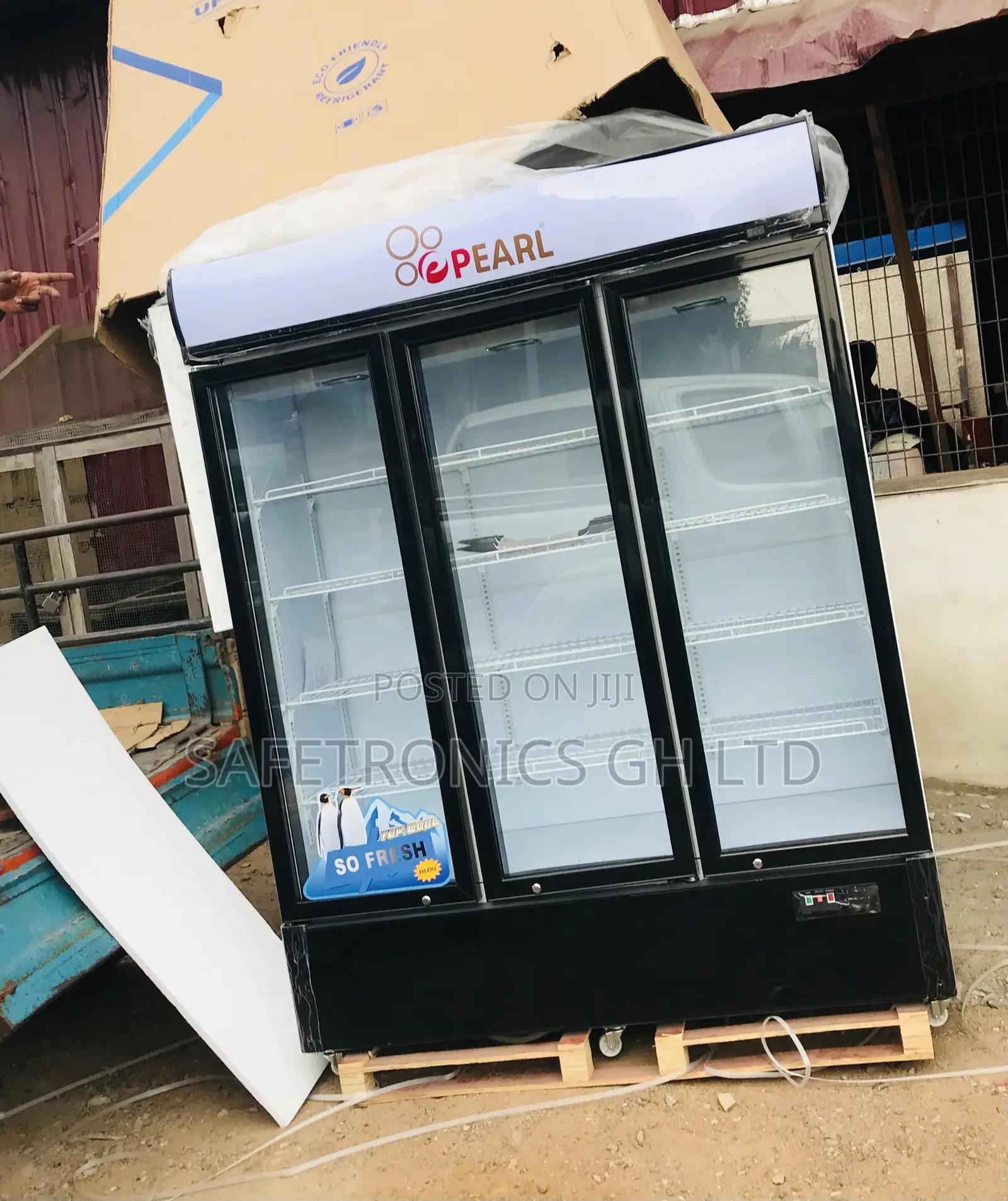 Brand New Pearl Display Glass 3 Doors PVC-150 Fridge 