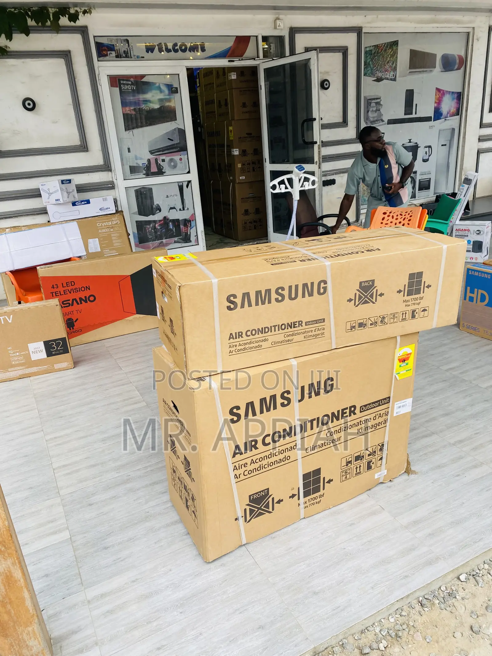 Sleek Samsung 2.5hp R410 Electric Inverter Ac(White).