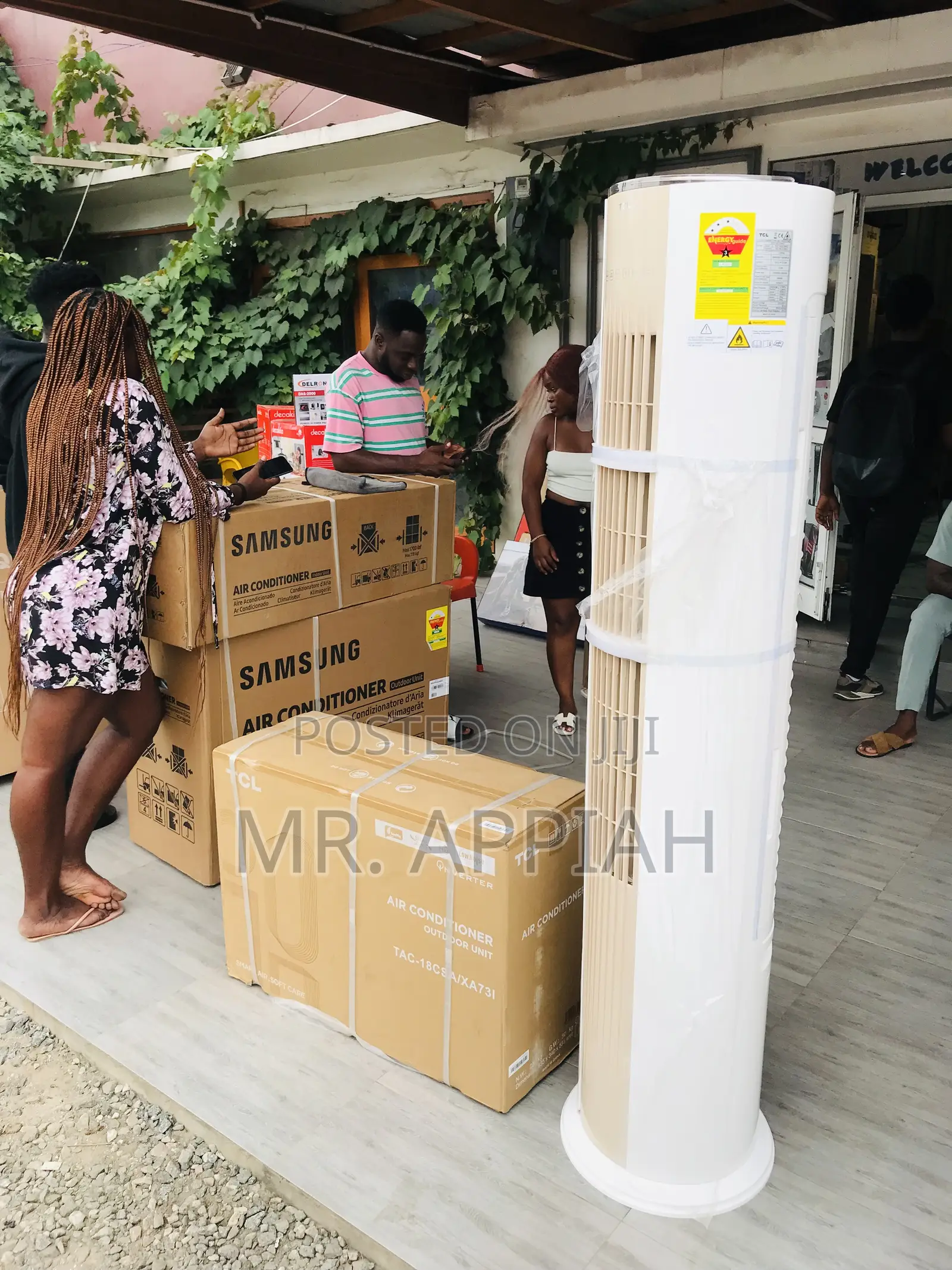 Check Out Quality TCL 2.0hp Floor Standing R32 Ac(White).