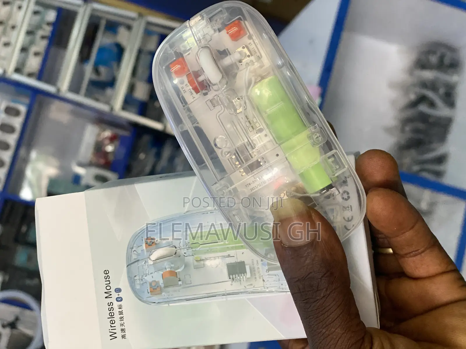 Transparent Bluetooth and Wireless Mouse