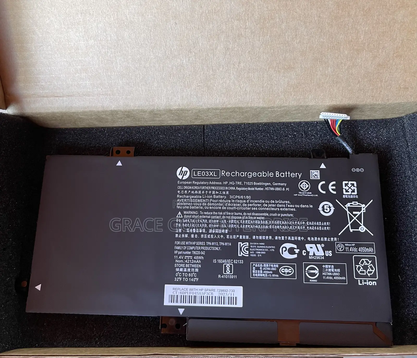 Original HP/COMPAQ LE03XL Laptop Battery