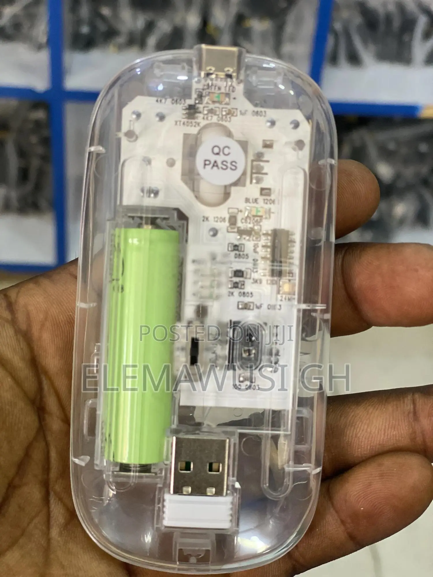 Transparent Bluetooth and Wireless Mouse