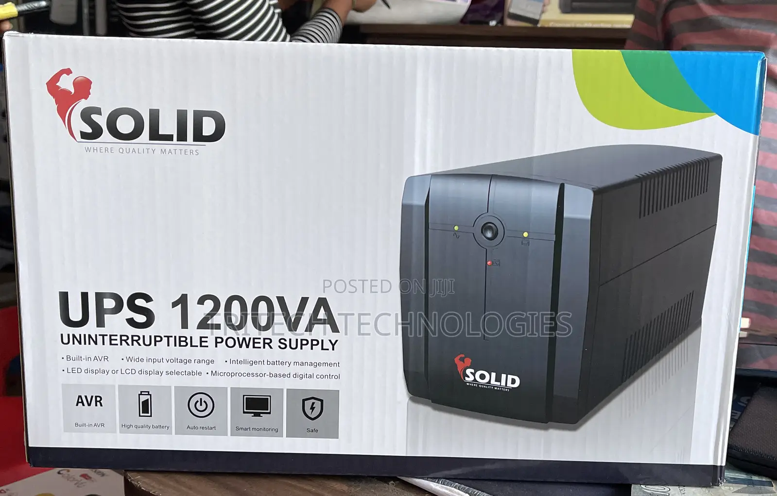 Solid Ups 1200va (Automatic Voltage Regulator) Built in Avr