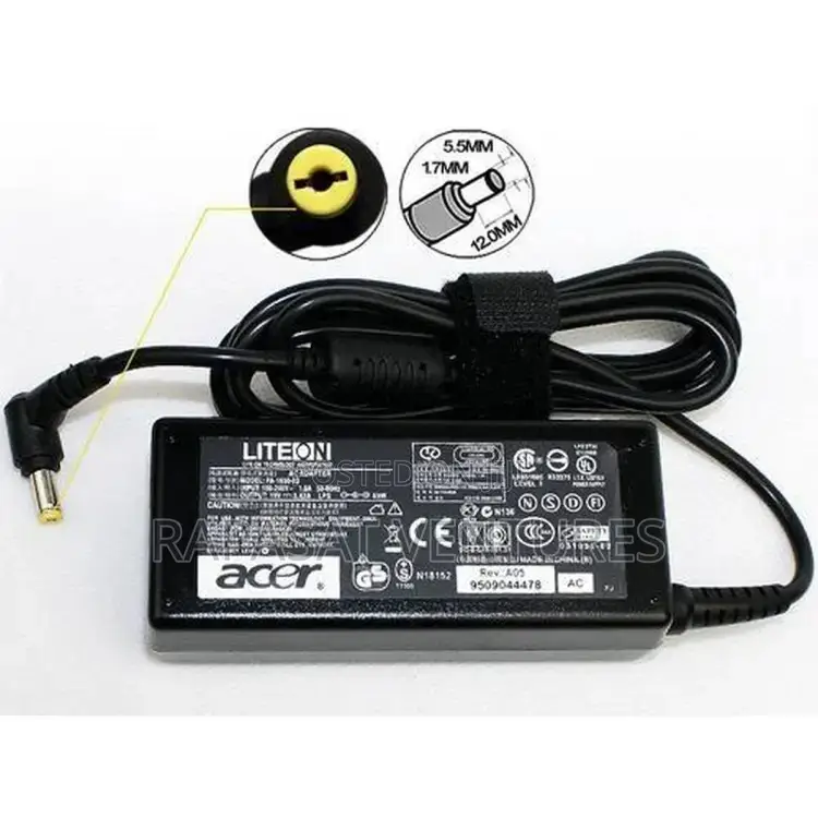 Acer 19V 3.42A Yellow Pin Adapter