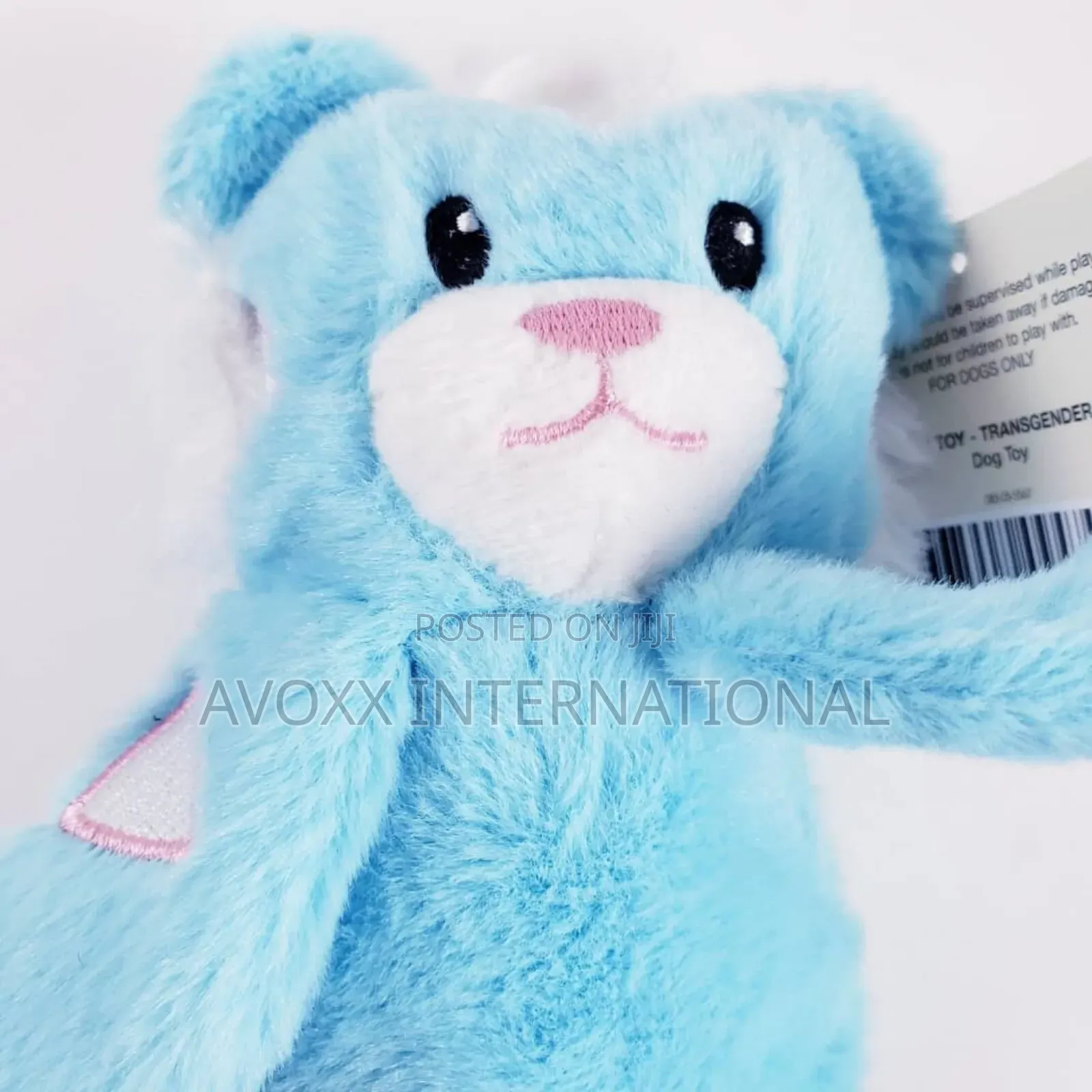 Animal Adventure 3 Plush Tiger Dog Toy - Blue