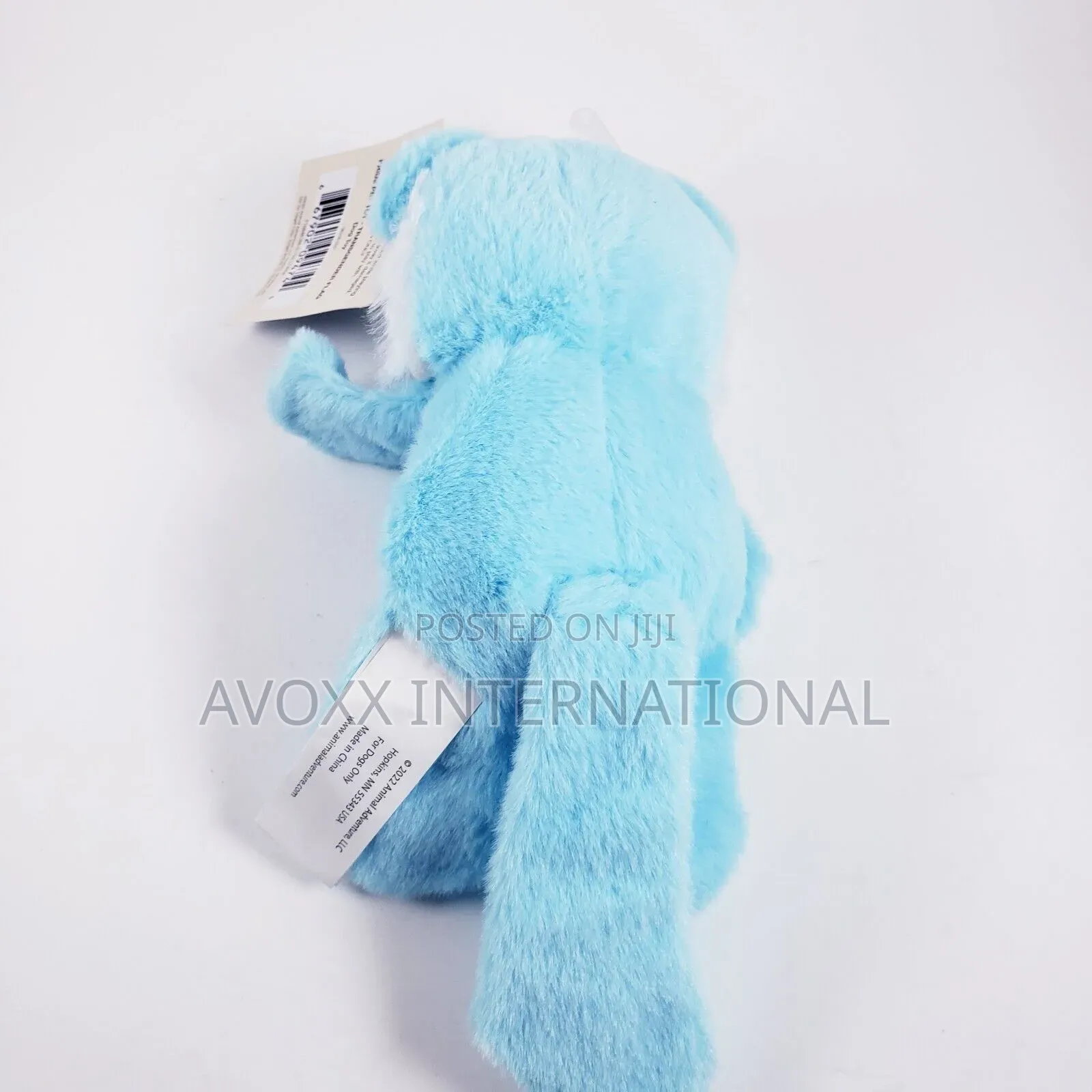 Animal Adventure 3 Plush Tiger Dog Toy - Blue