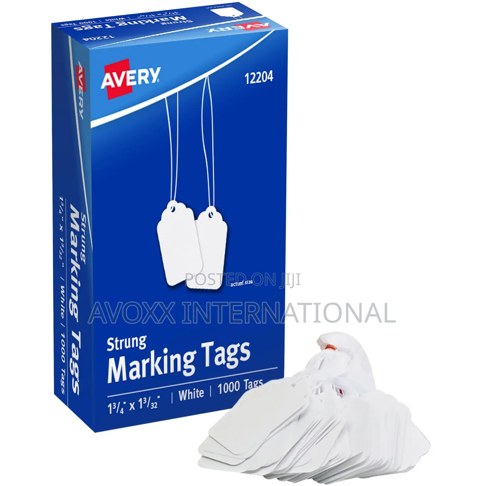 Avery 12204 Medium-Weight White Marking Tags (Box of 1000)