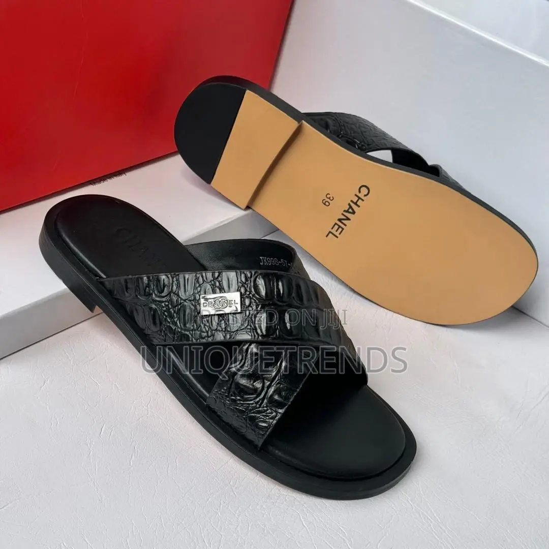 Executive Leather Slippers